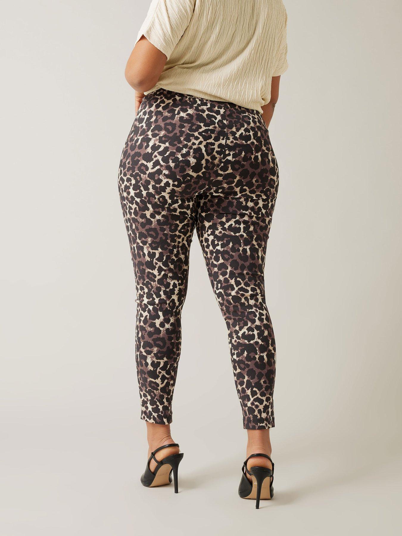Image 2 of 4 of Evans Animal Print Bengaline Trouser