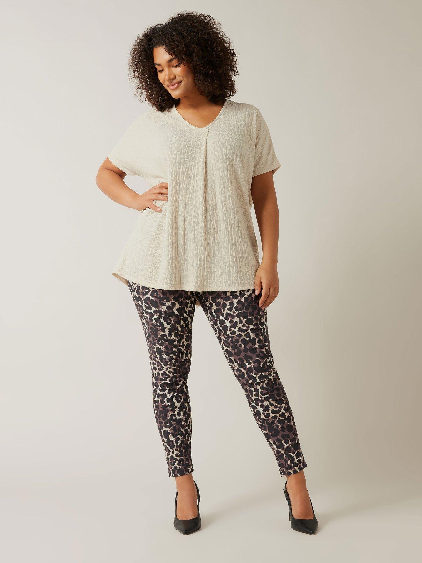 Image 4 of 4 of Evans Animal Print Bengaline Trouser
