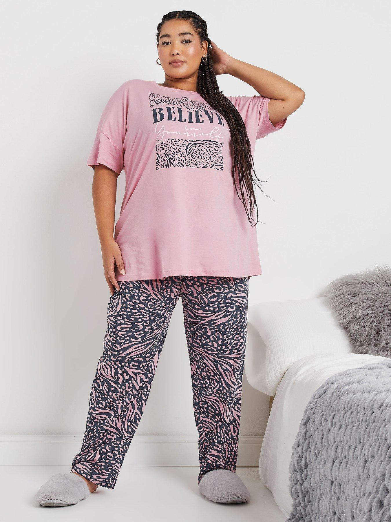 Pigiama Donna Manica Lunga &ndash; Cotone &ndash; Multicolore &ndash; Casual Comfort