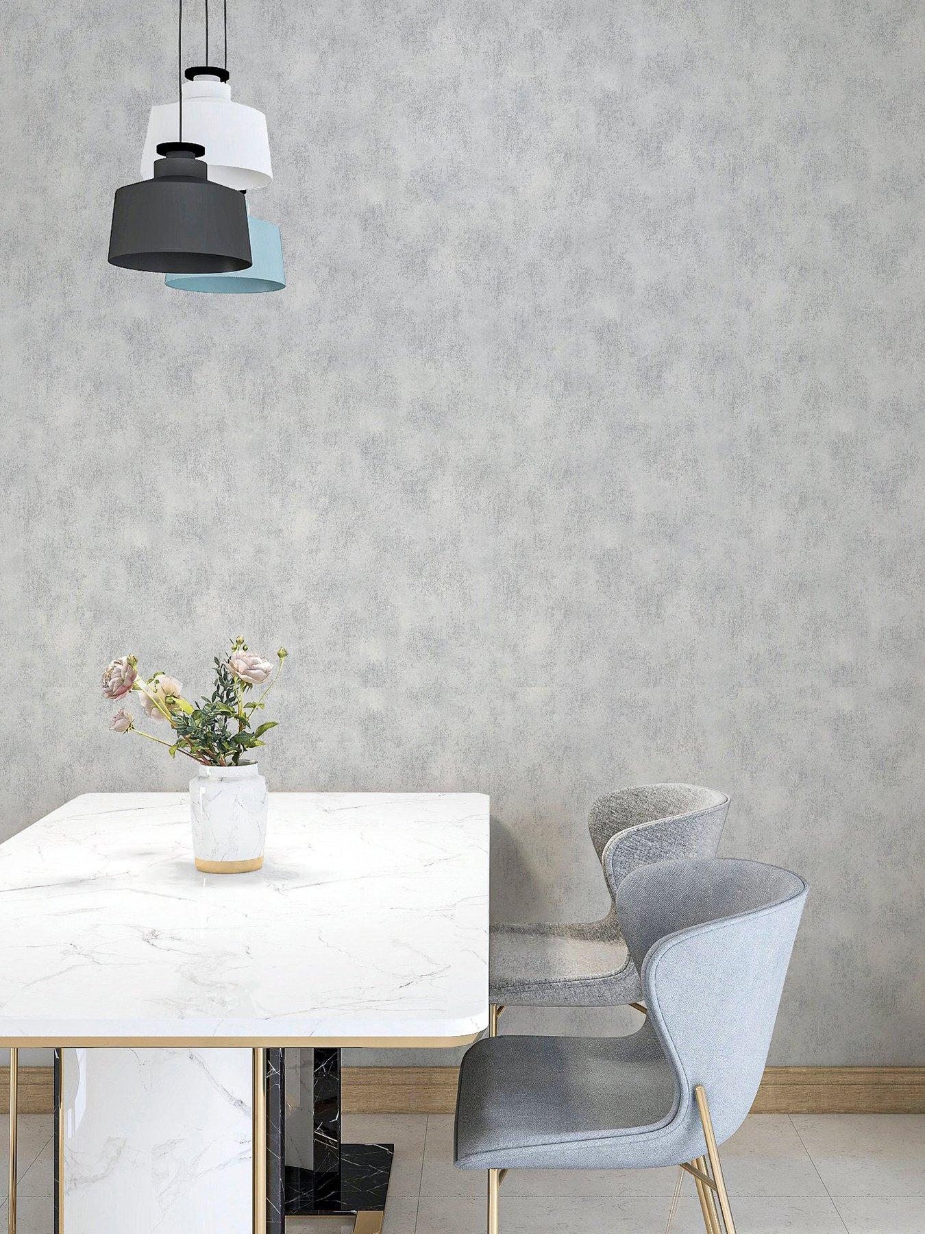 Image 1 of 6 of ARTHOUSE Brushed Texture Grey Wallpaper