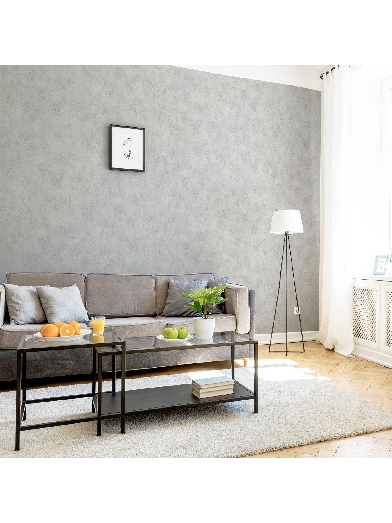 Image 4 of 6 of ARTHOUSE Brushed Texture Grey Wallpaper
