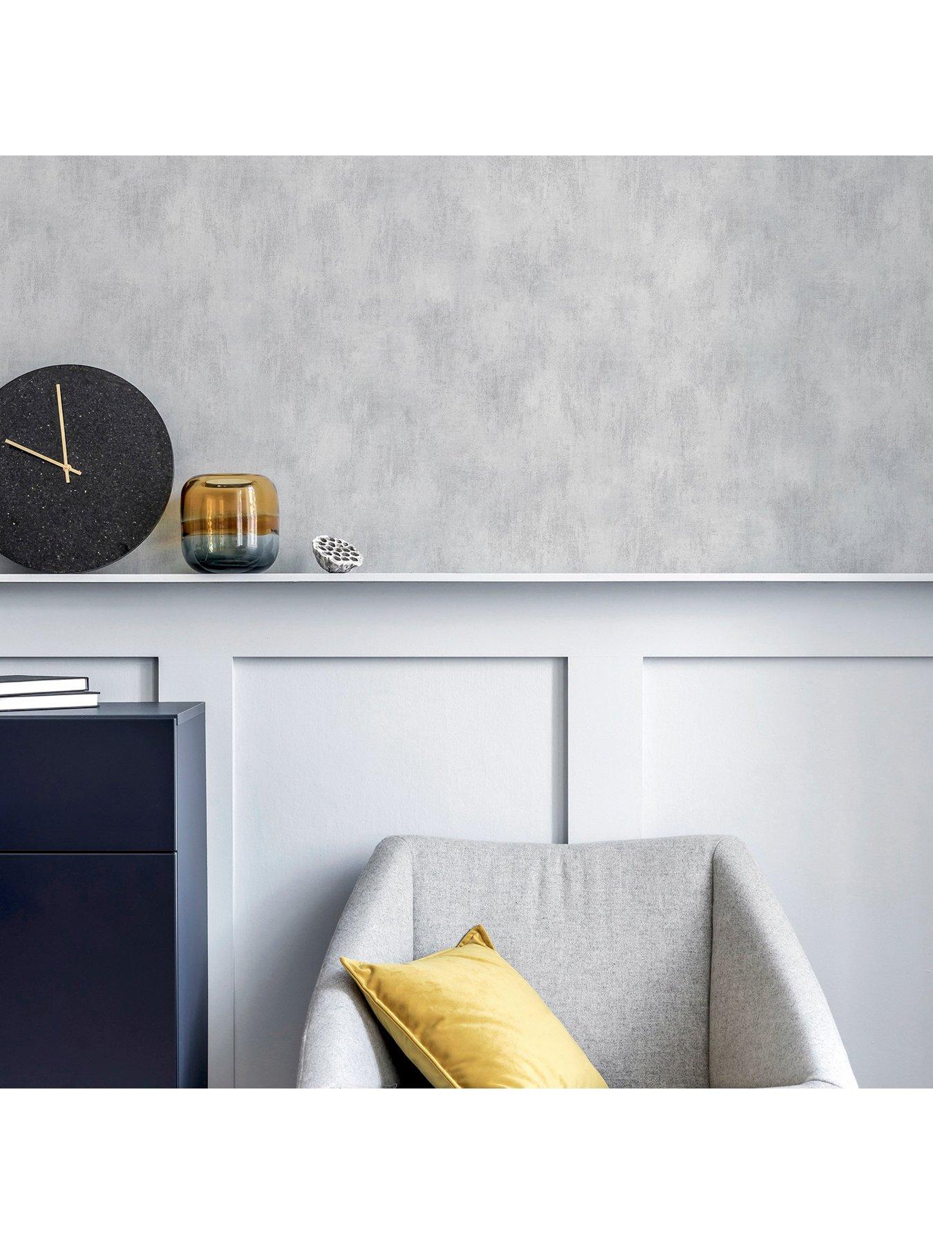 Image 5 of 6 of ARTHOUSE Brushed Texture Grey Wallpaper