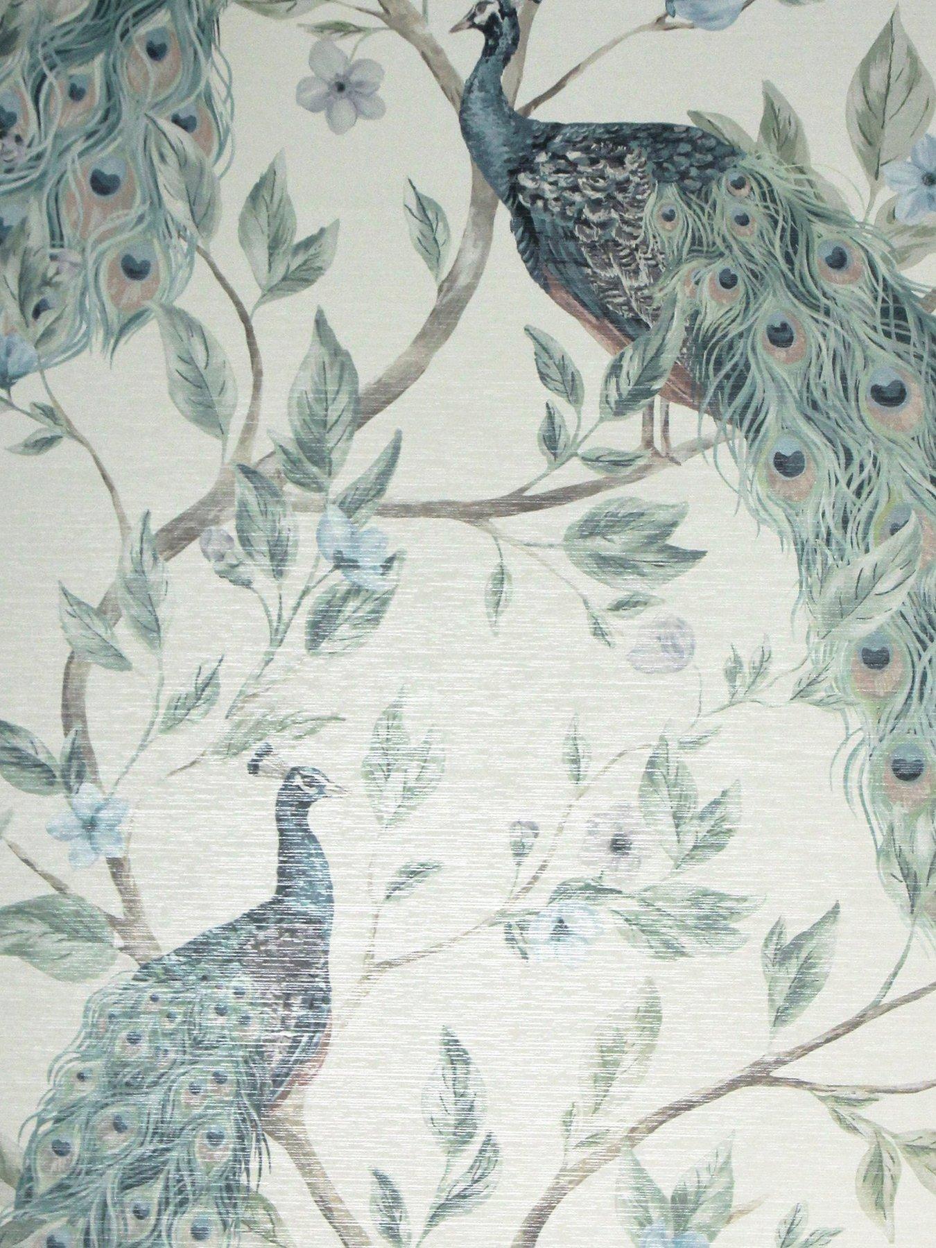 Image 2 of 5 of ARTHOUSE Keeka Bird Blue Wallpaper
