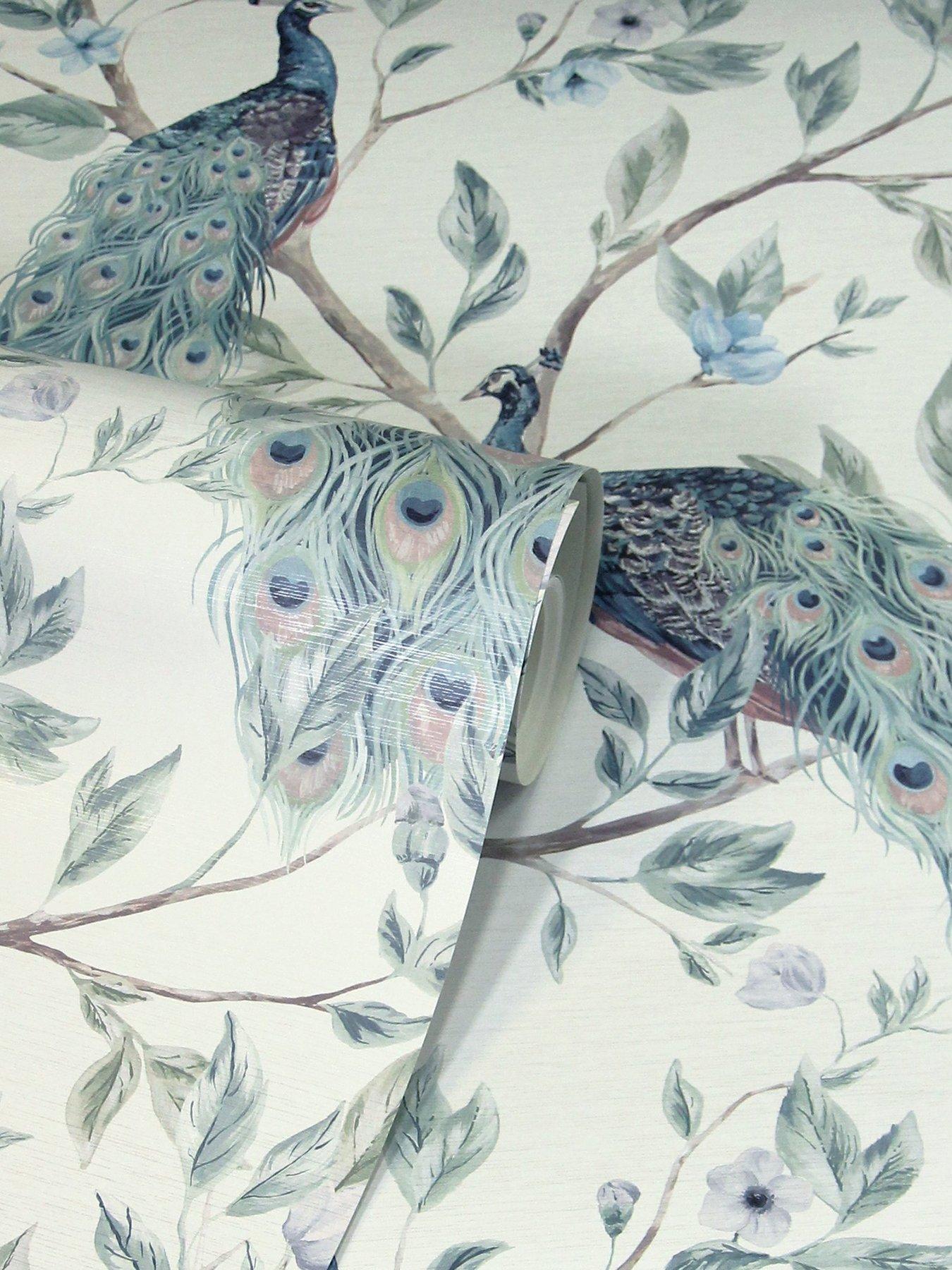 Image 3 of 5 of ARTHOUSE Keeka Bird Blue Wallpaper