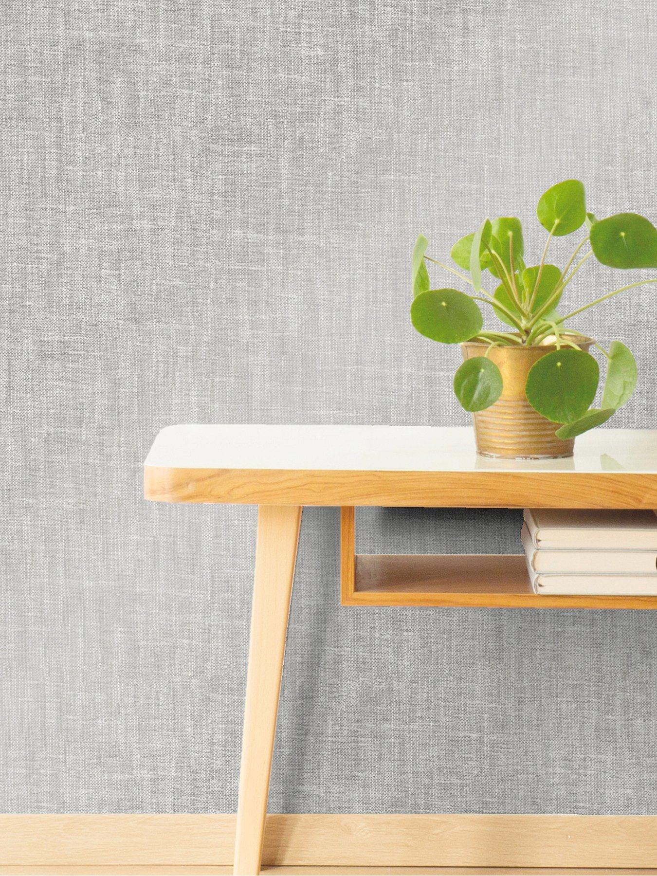 Fine Decor Crown Scandi Texture Grey Wallpaper