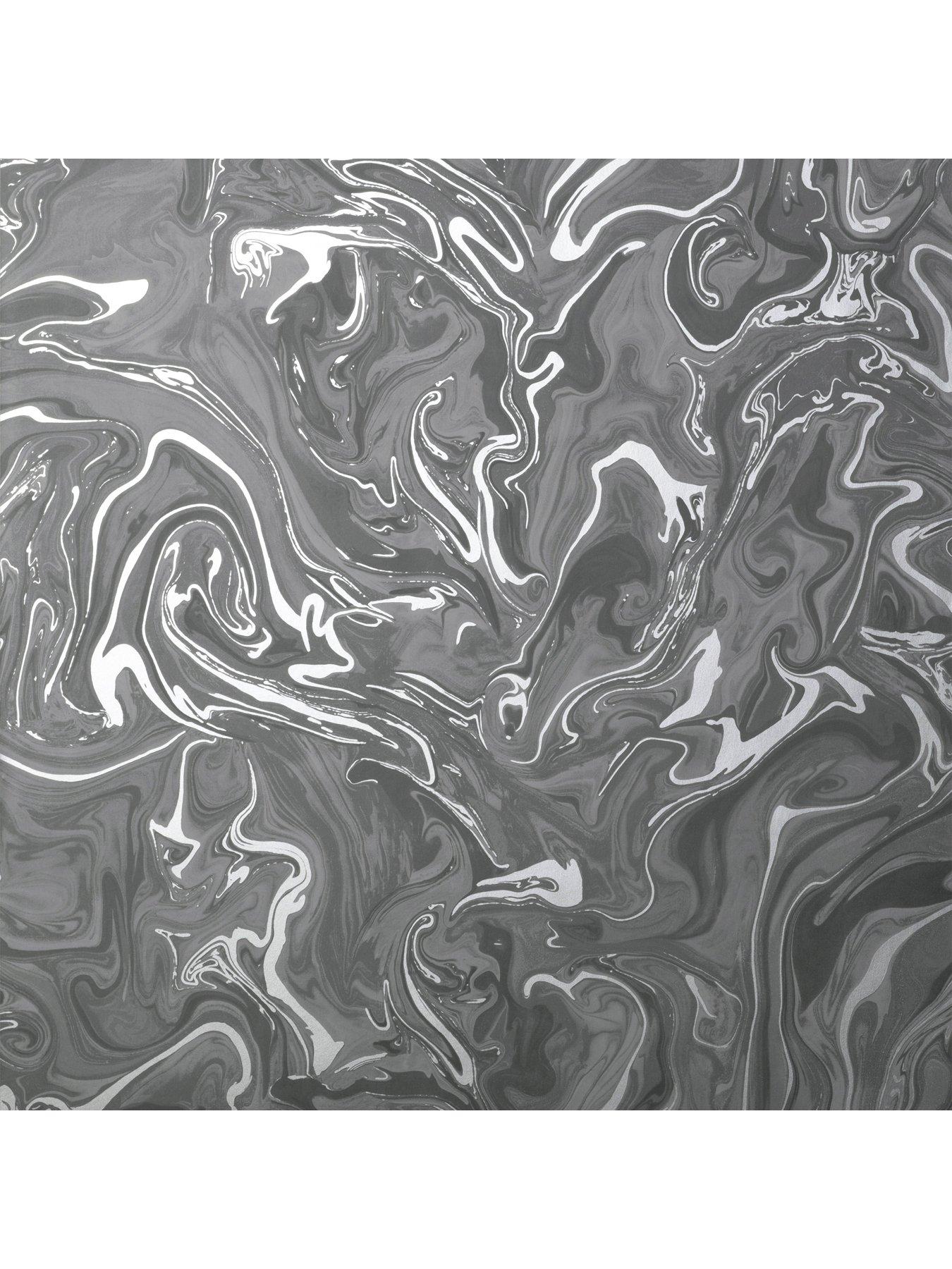 Image 3 of 5 of Fine Decor Distinctive Marble Charcoal Grey Wallpaper