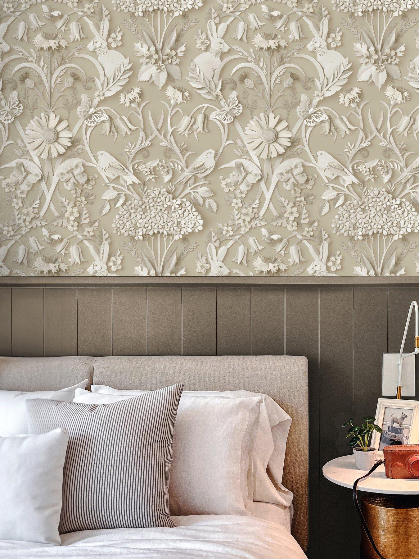 Product photograph of Fine Decor Woodland Natural Wallpaper from very.co.uk