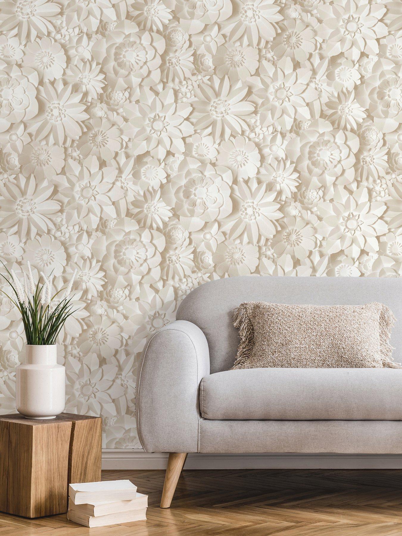 Product photograph of Fine Decor Dimensions Natural Wallpaper from very.co.uk