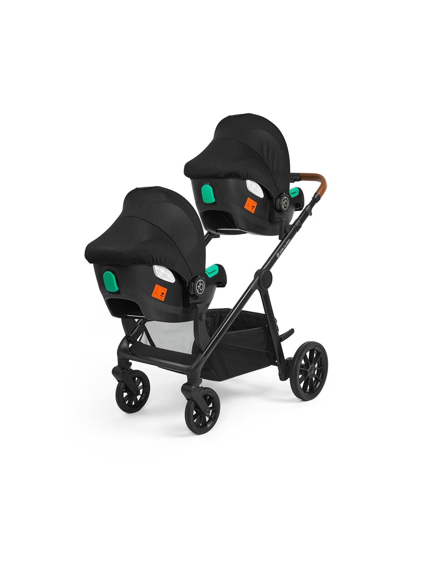 Image 5 of 7 of Ickle Bubba Virgo All-in-One i-Size Travel System with Isofix Base - Twin Package - Black / Black / Tan