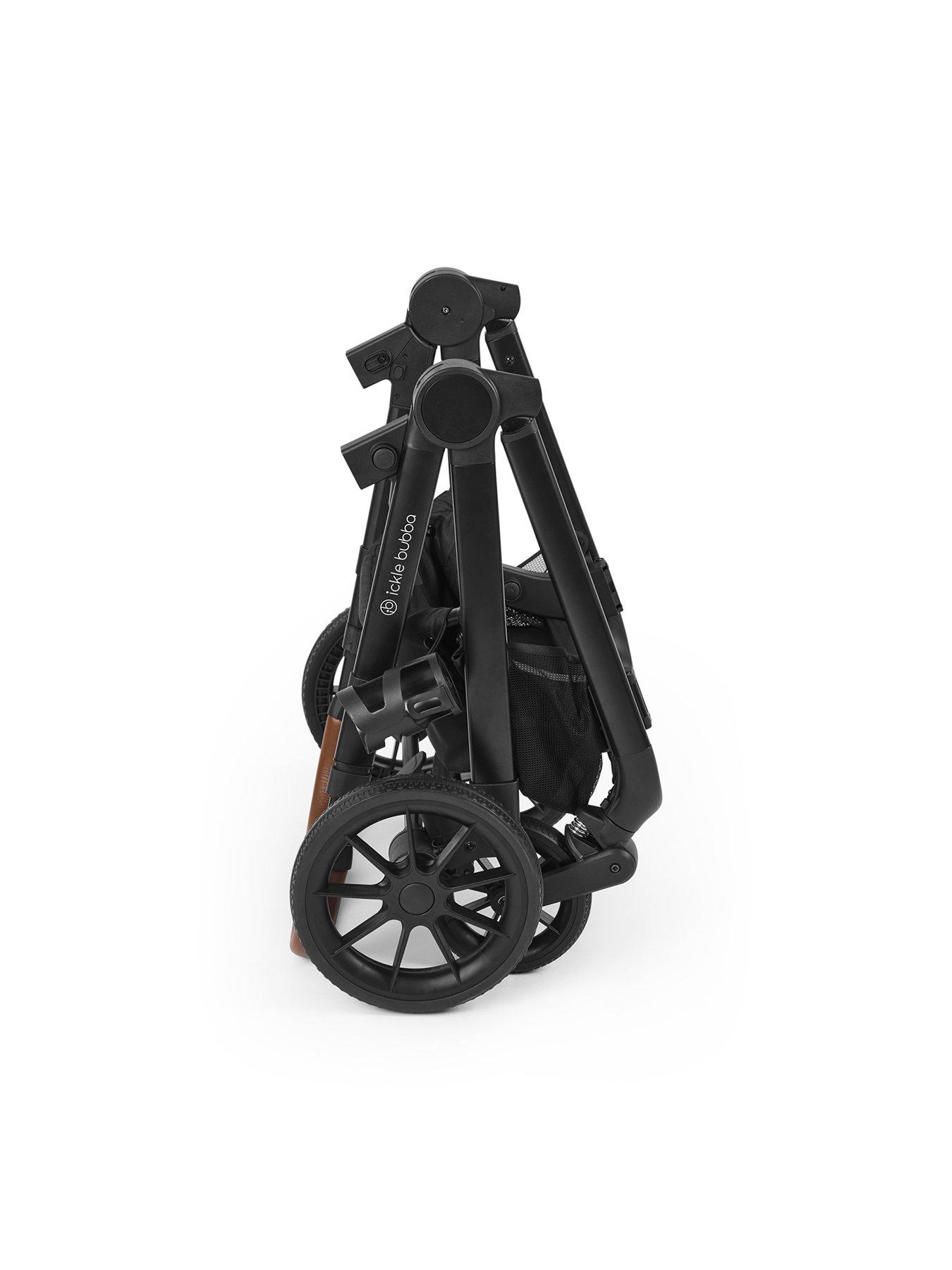 Image 7 of 7 of Ickle Bubba Virgo All-in-One i-Size Travel System with Isofix Base - Twin Package - Black / Black / Tan