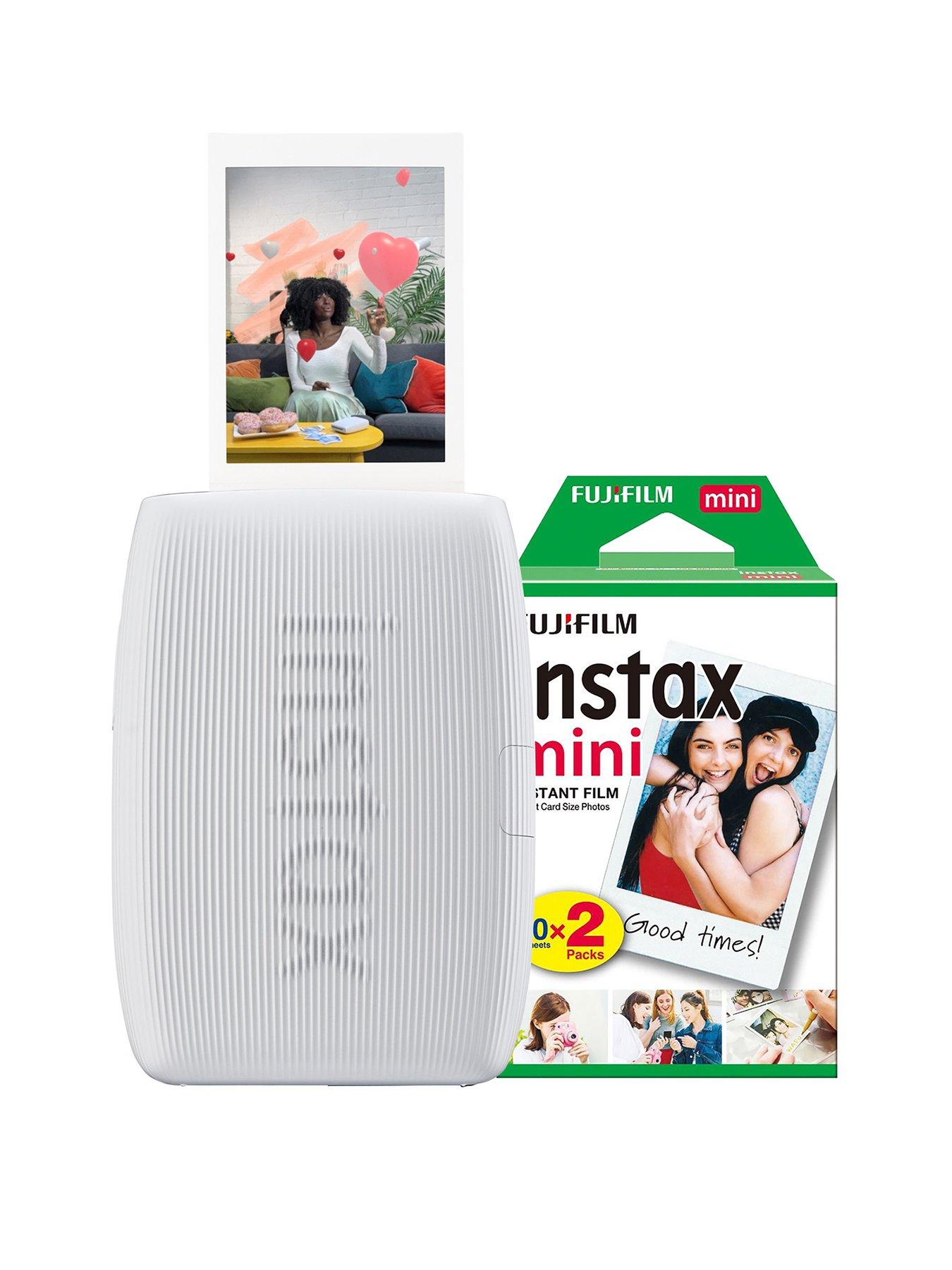 Fujifilm Instax Mini Link 3 Wireless Smartphone Photo Printer (Clay White) + 20 Shots