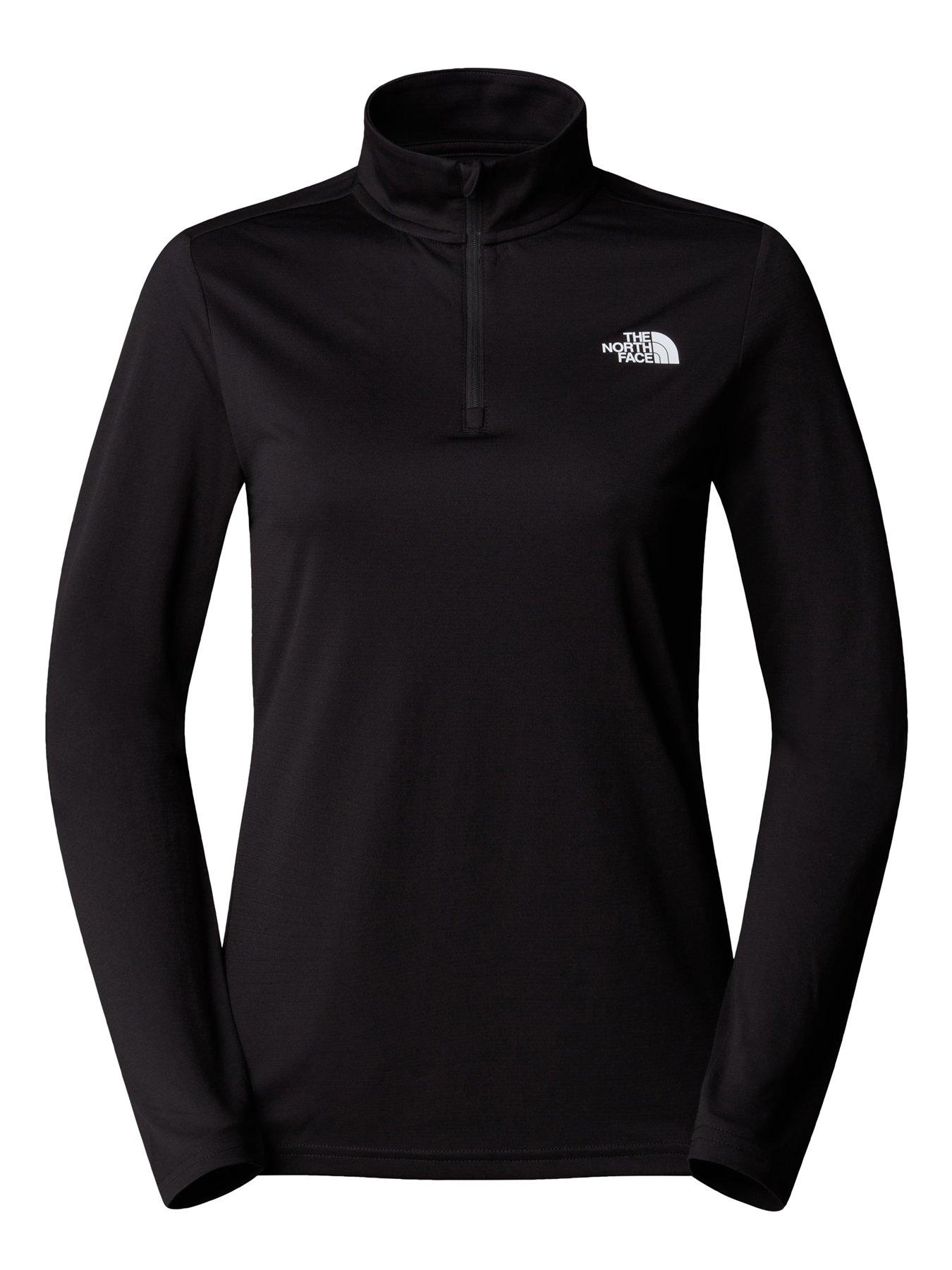THE NORTH FACE Women's Flex 1/4 Zip Slim T-shirt - Black