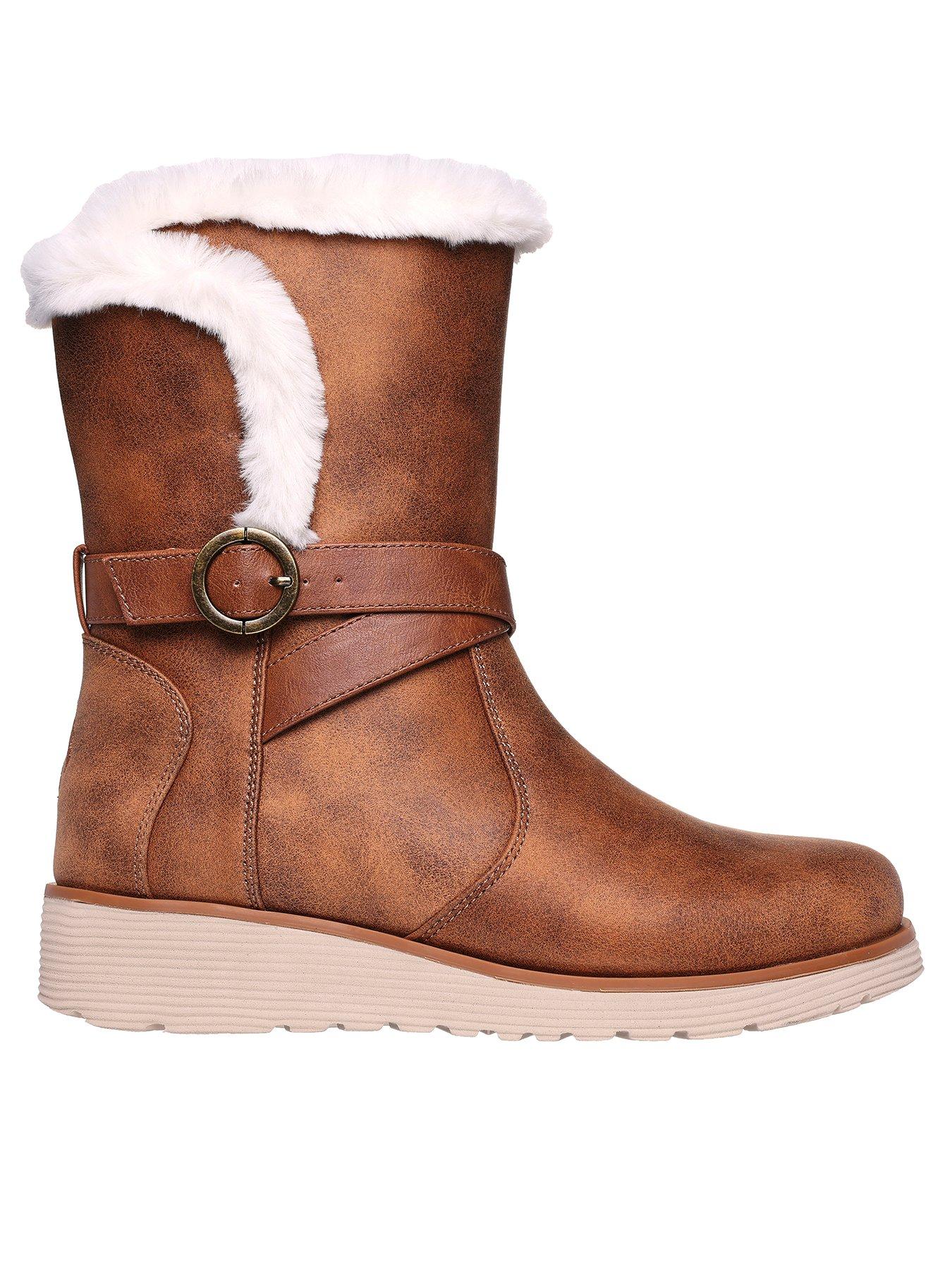 Image 1 of 5 of Skechers Keepsakes Wedge Boots - Brown