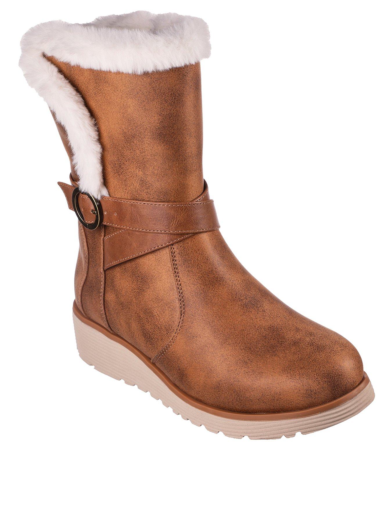 Image 2 of 5 of Skechers Keepsakes Wedge Boots - Brown