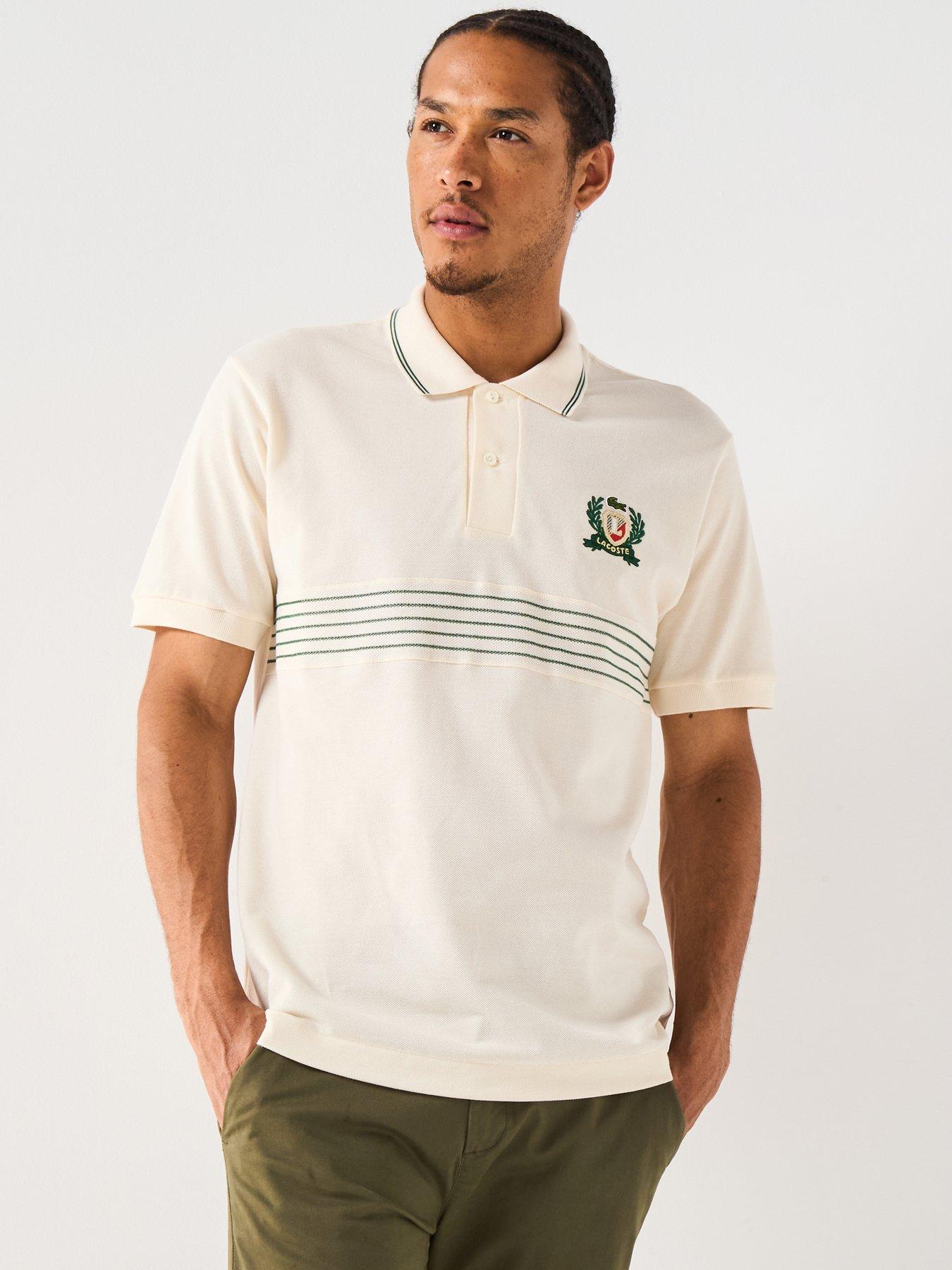 undefined Lacoste Classic Fit Tennis Legacy L.12.12 Embroidered Polo Shirt - Cream
