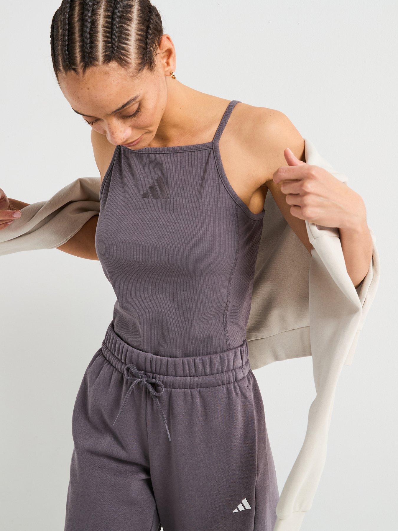 Adidas Sportswear Women'S All Szn Rib Tank Top - Dark Grey