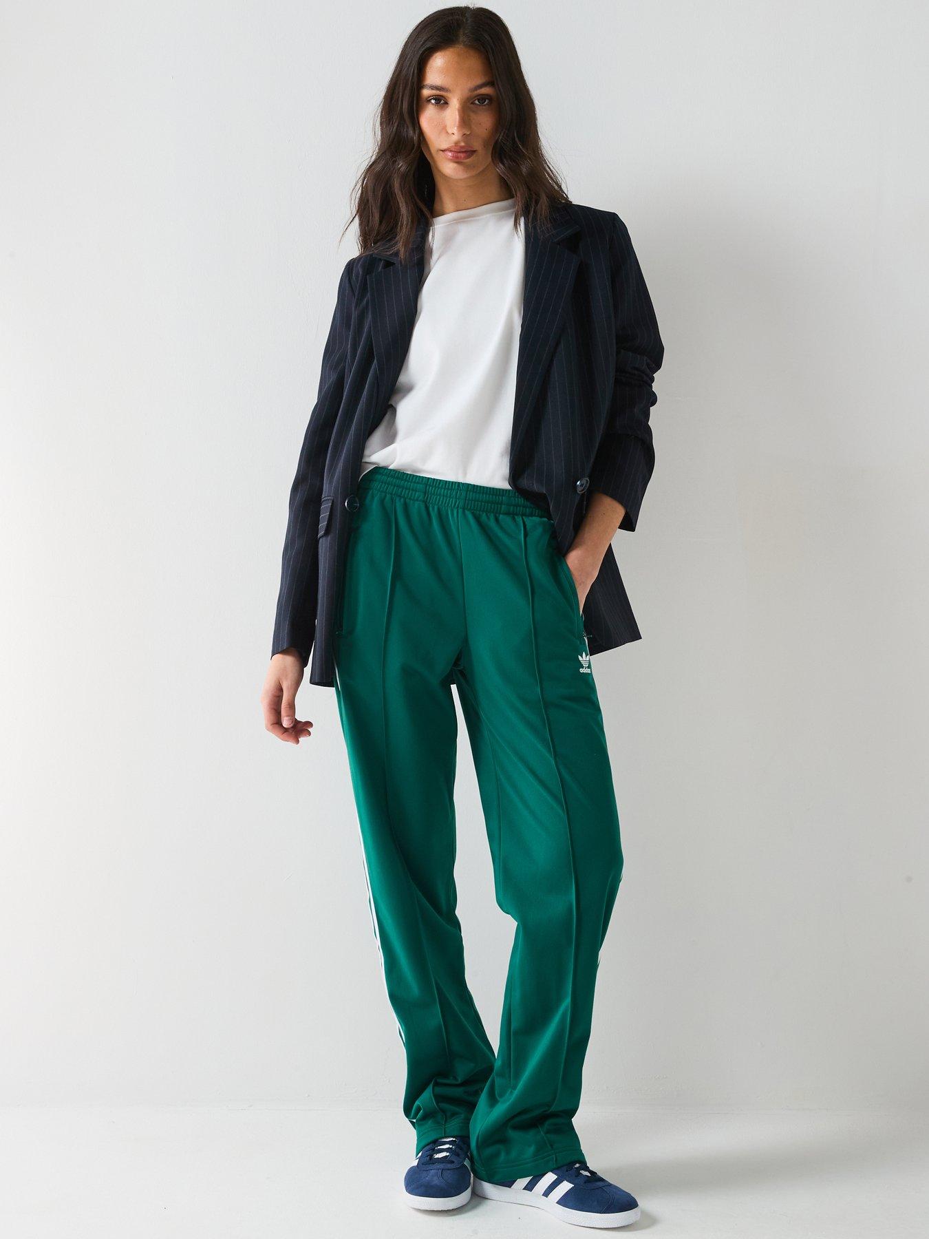 Image 3 of 6 of adidas Originals Womens Classics Firebird Tracksuit Bottoms - Green