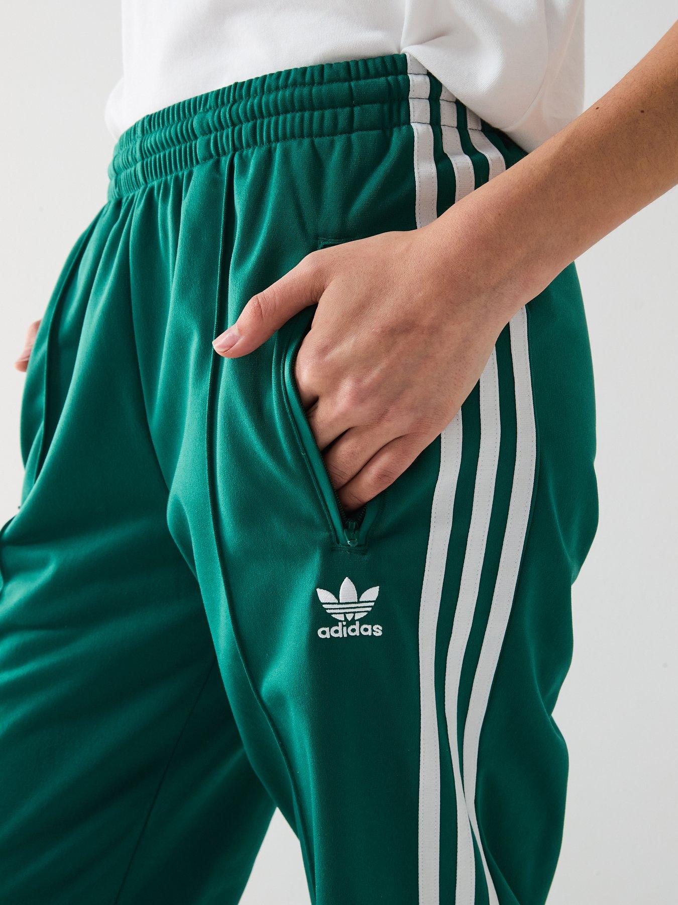 Image 4 of 6 of adidas Originals Womens Classics Firebird Tracksuit Bottoms - Green