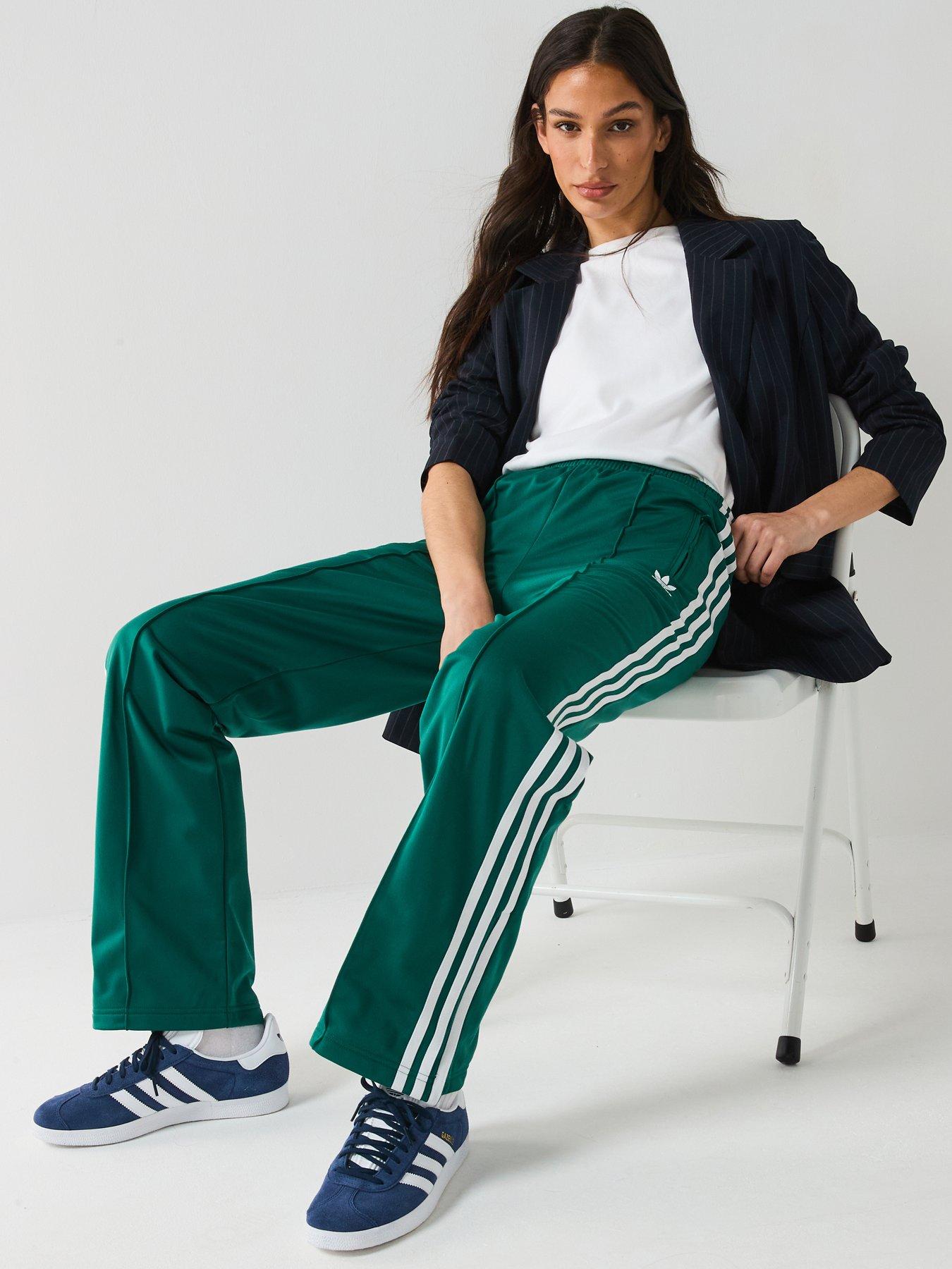 Image 5 of 6 of adidas Originals Womens Classics Firebird Tracksuit Bottoms - Green