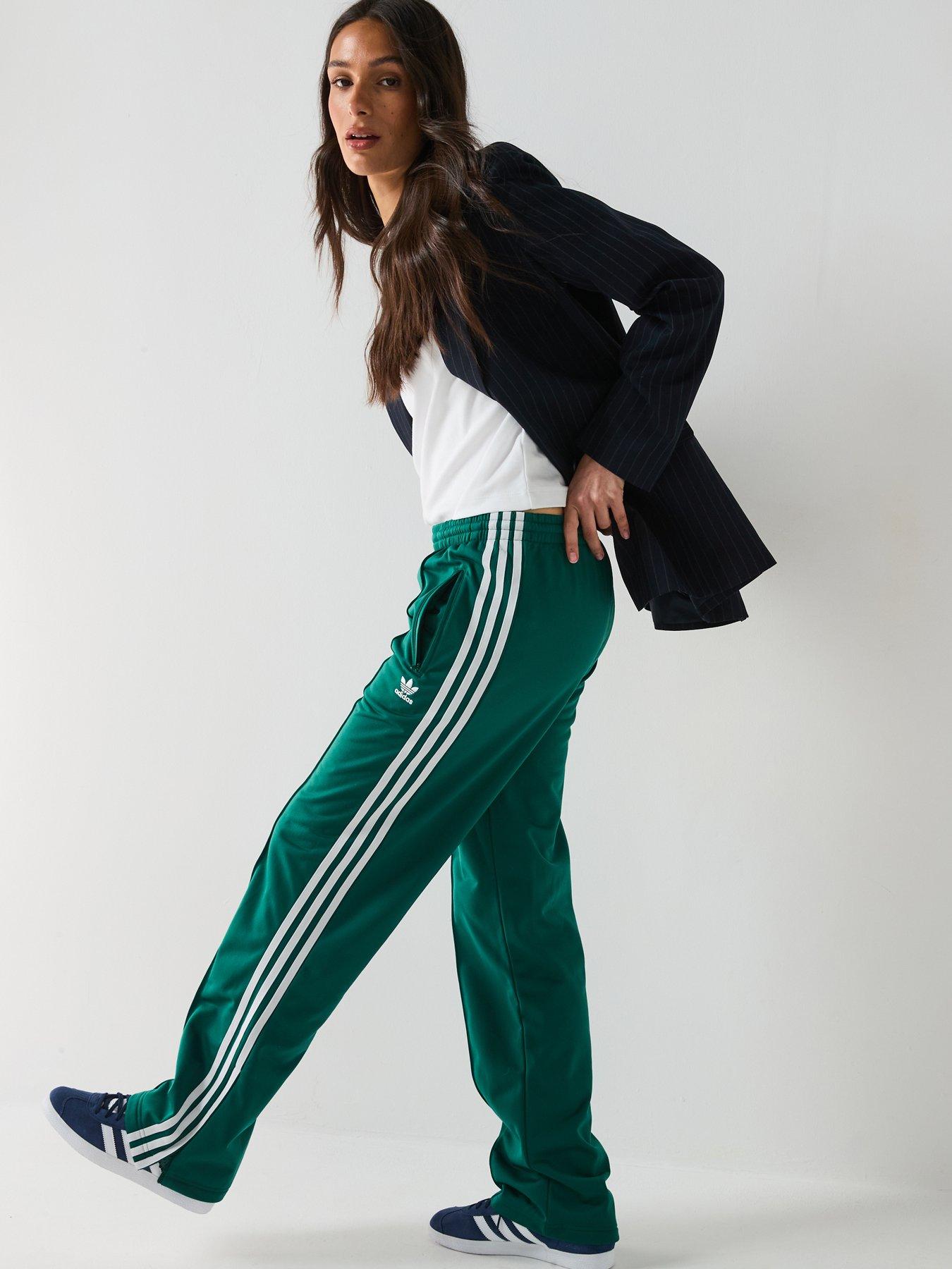 Image 6 of 6 of adidas Originals Womens Classics Firebird Tracksuit Bottoms - Green