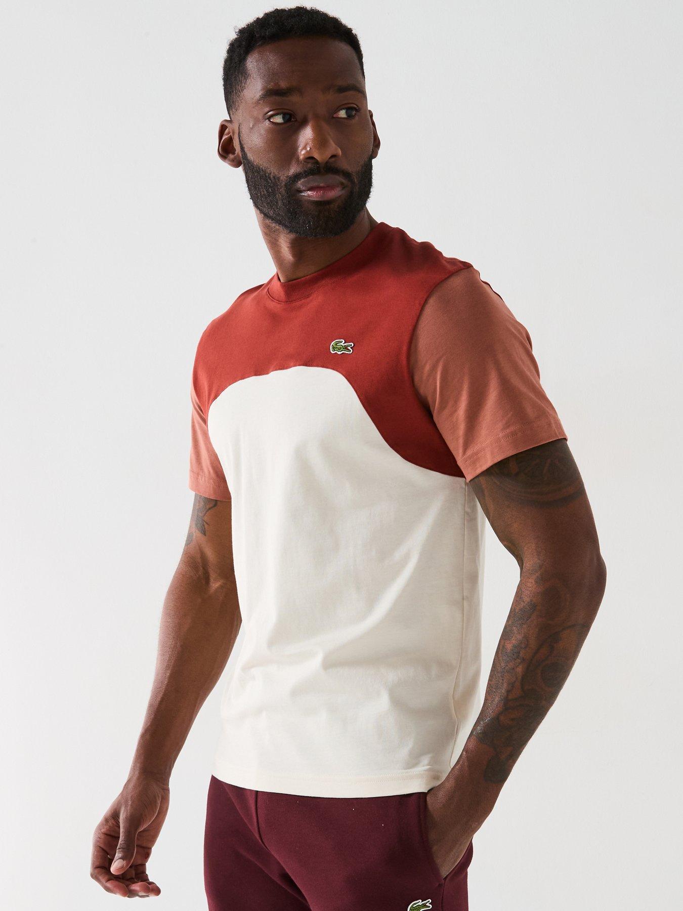 undefined Classic Fit Jersey Colourblock T-Shirt - Brown
