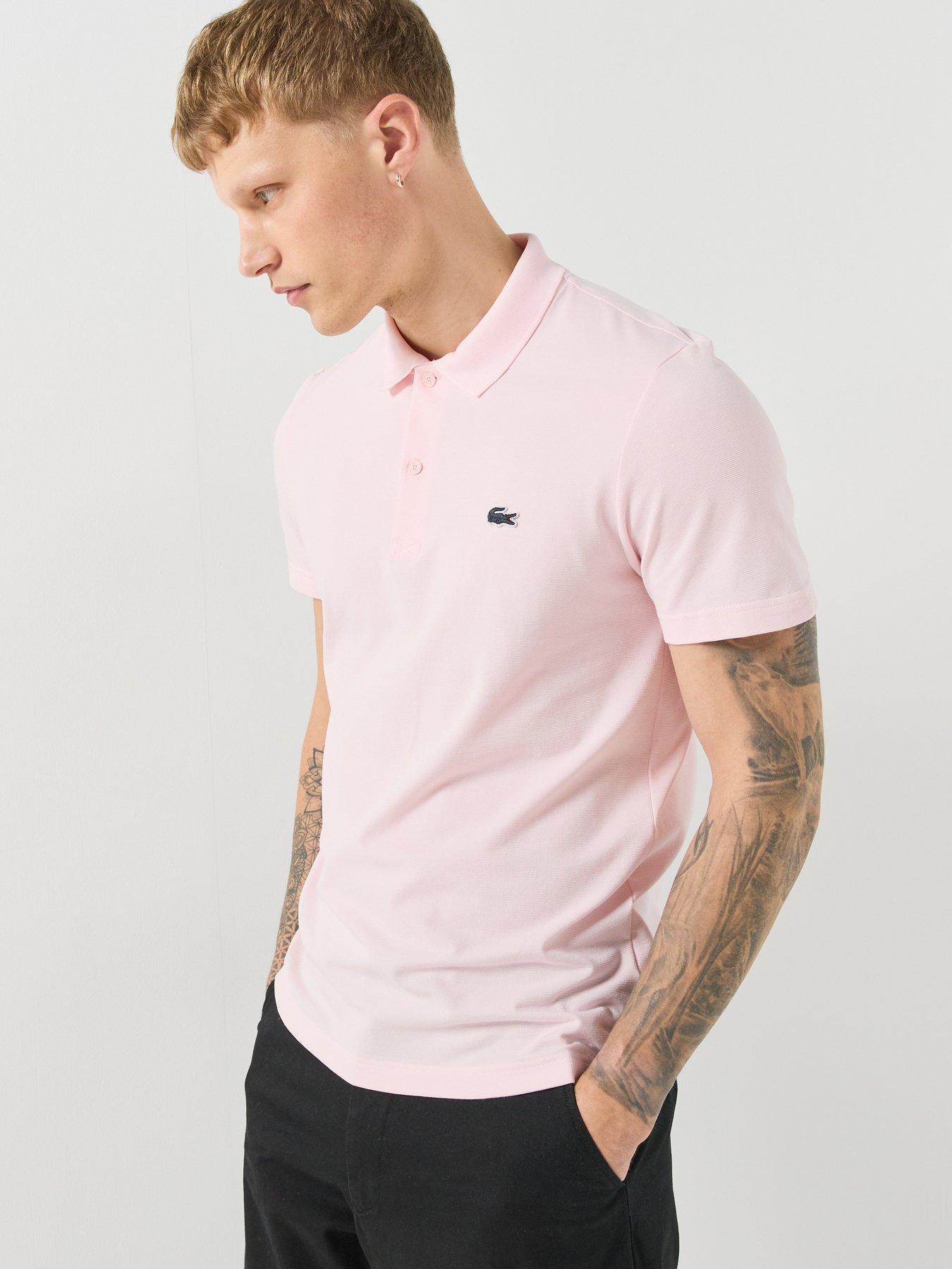 Lacoste Regular Fit Cotton Ottoman Polo - Light Pink