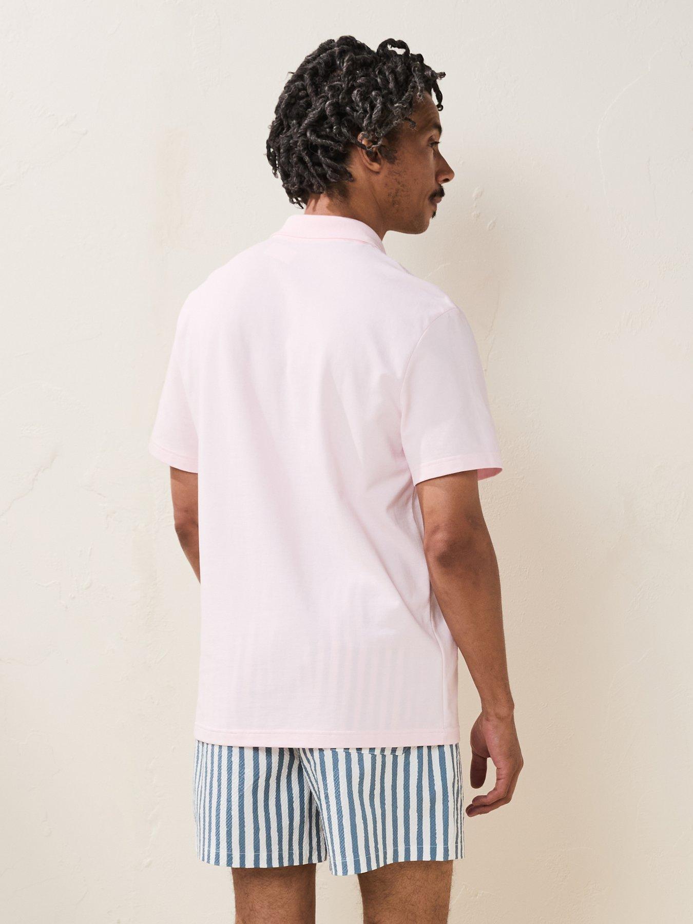  image of lacoste-regular-fit-cotton-ottoman-polo-shirt-light-pink
