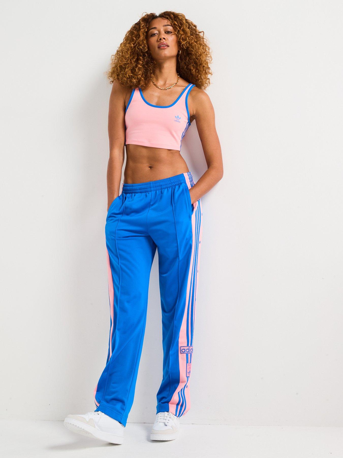 Image 3 of 5 of adidas Originals Women's 3-Stripes Bra Top - Semi Pink Spark/Blue