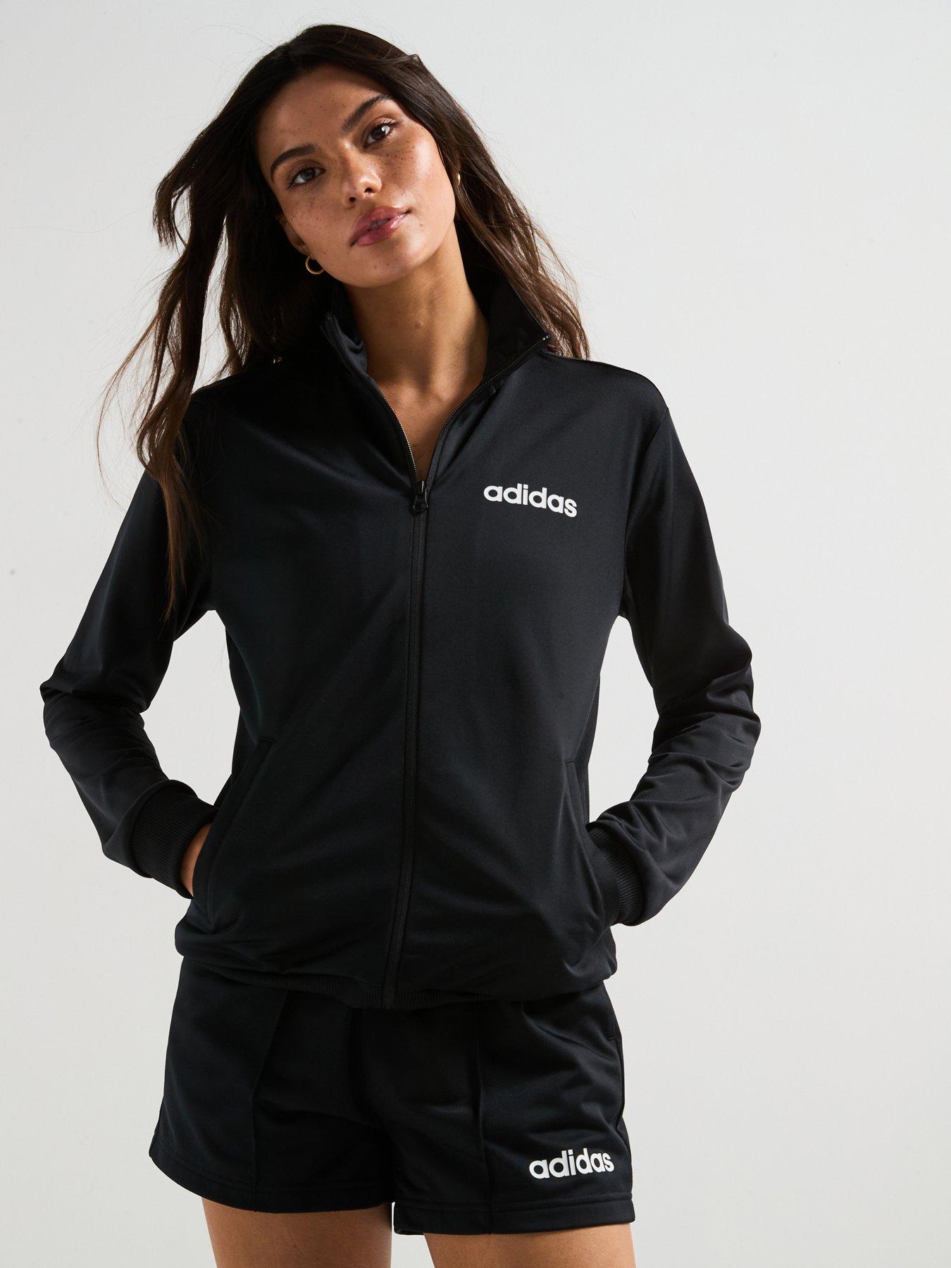 adidas Sportswear Womens Essentials Linear Shorts Set Black Very