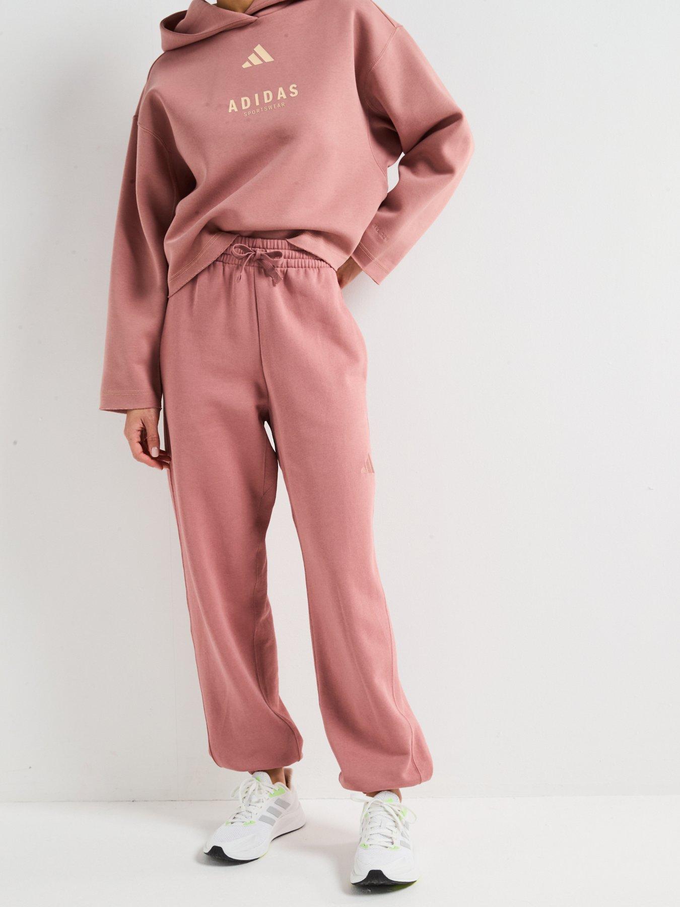 undefined Womens French Terry Loose Jogger- Pink