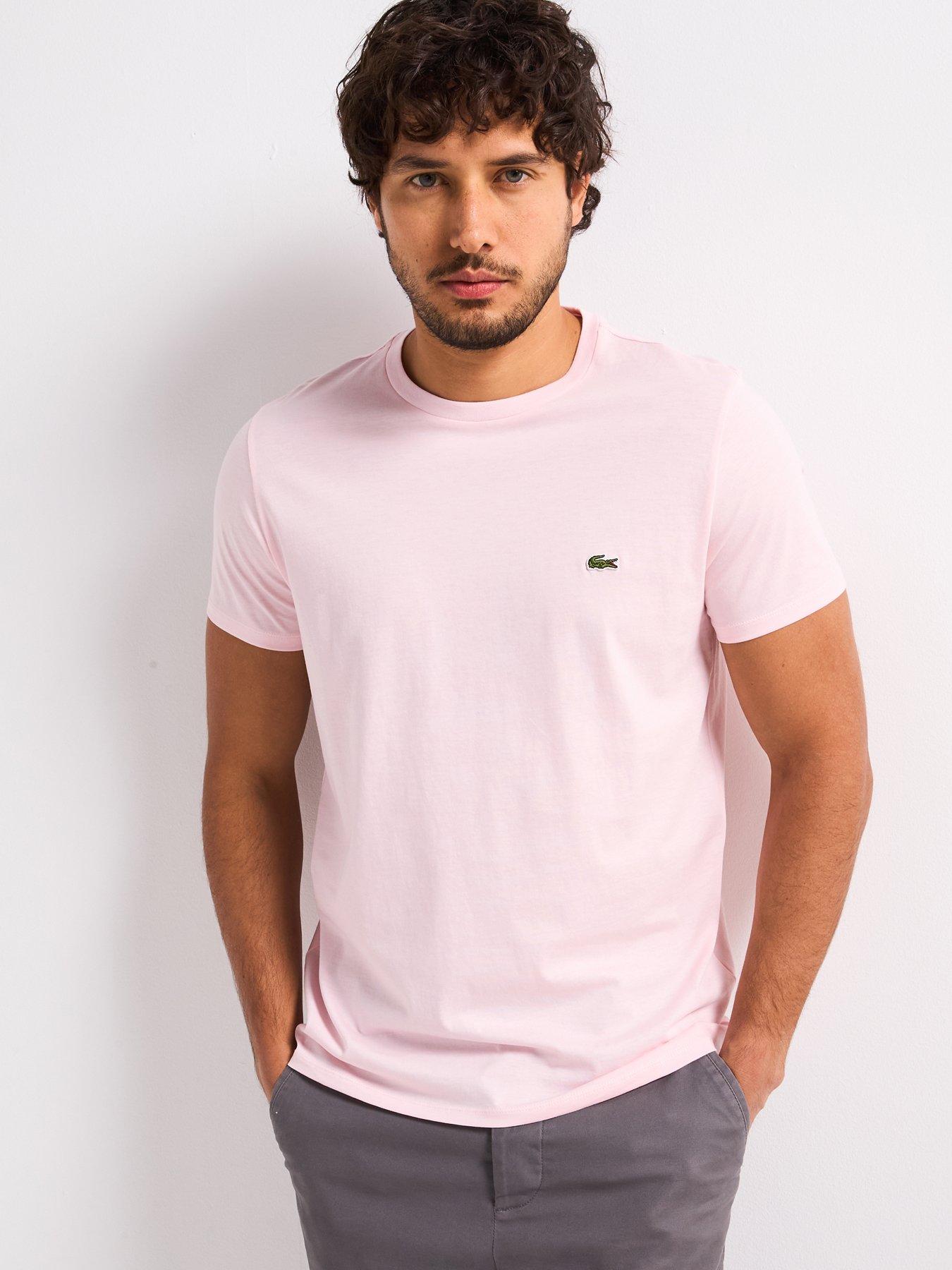 undefined Regular Fit Lightweight Cotton Pima Jersey T-Shirt - Light Pink