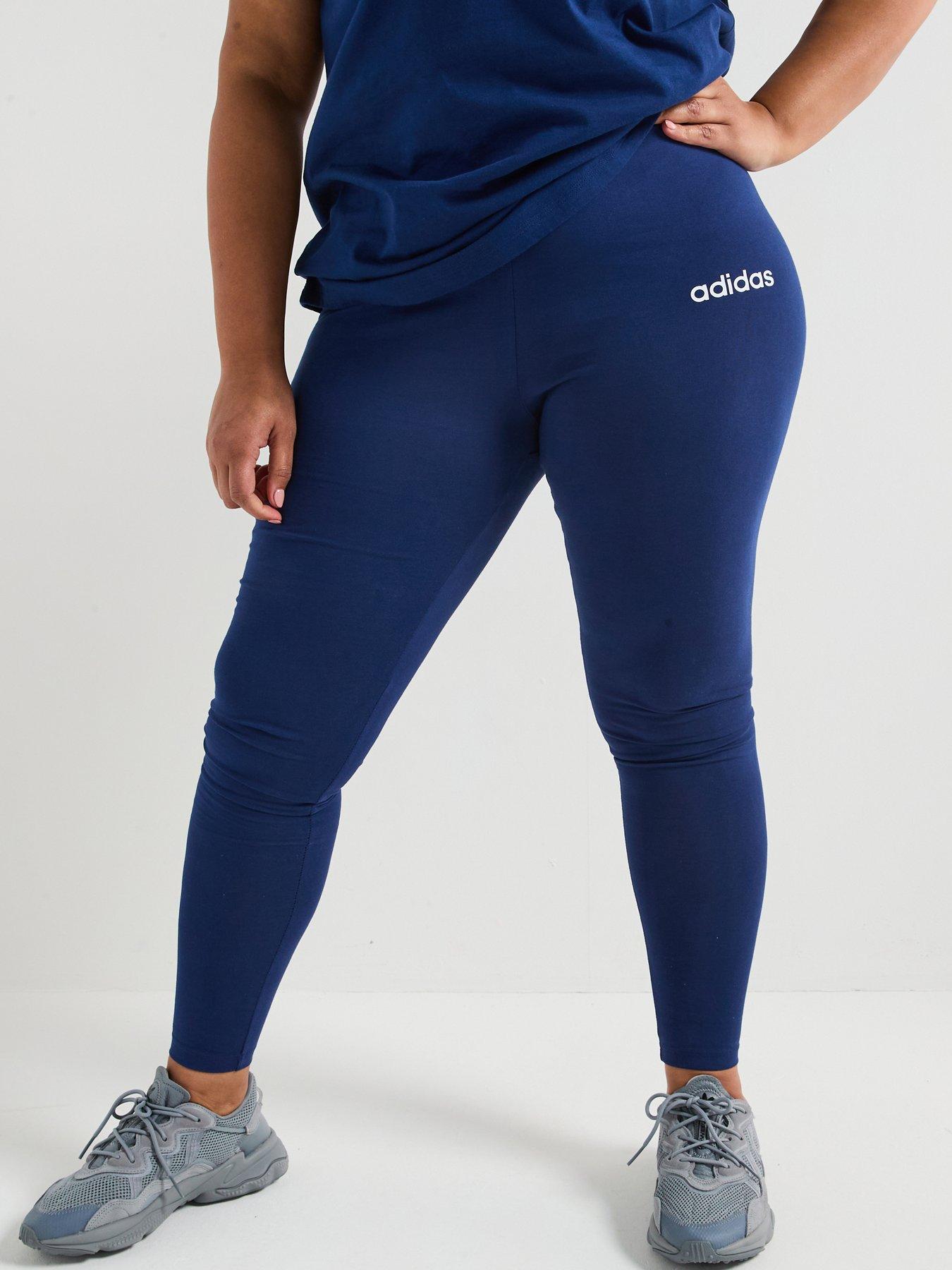 undefined Womens Plus Size Essentials Linear Leggings - Blue