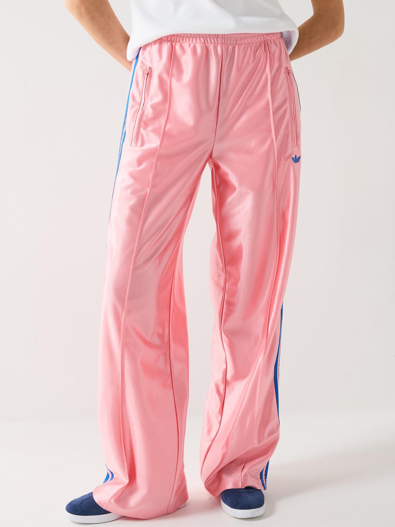 adidas Originals Womens Firebird Loose Tracksuit Pants Pink Very