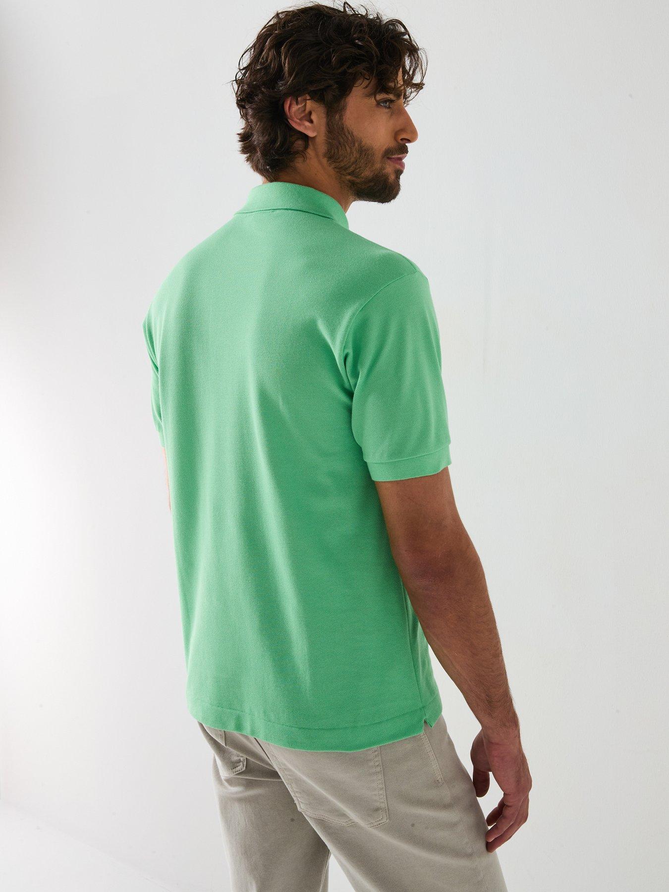 Image 2 of 5 of Lacoste Classic Fit L1212 Cotton Piqu&eacute; Polo Shirt - Light Green