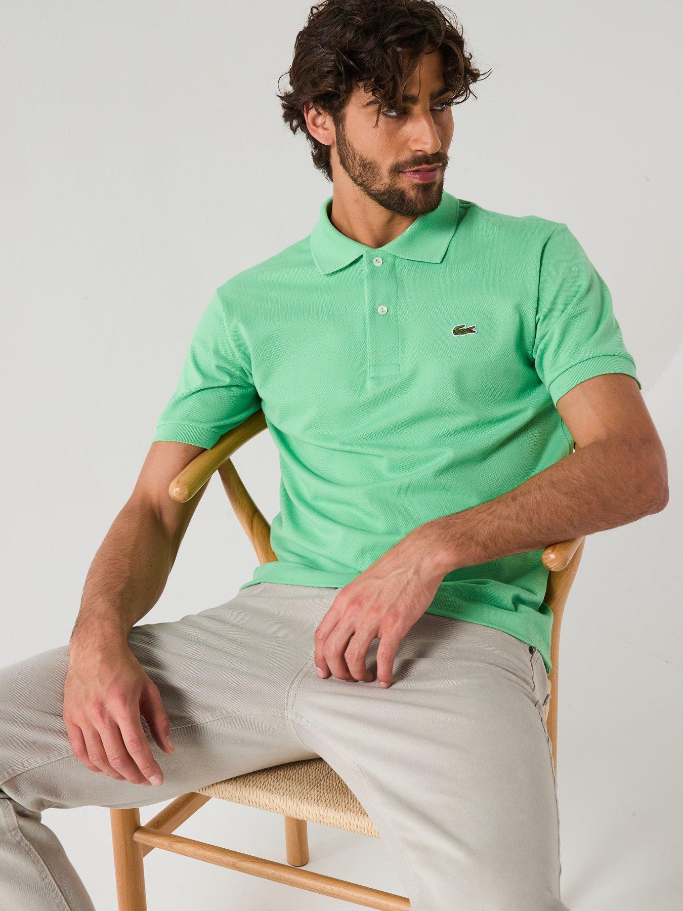 Image 5 of 5 of Lacoste Classic Fit L1212 Cotton Piqu&eacute; Polo Shirt - Light Green