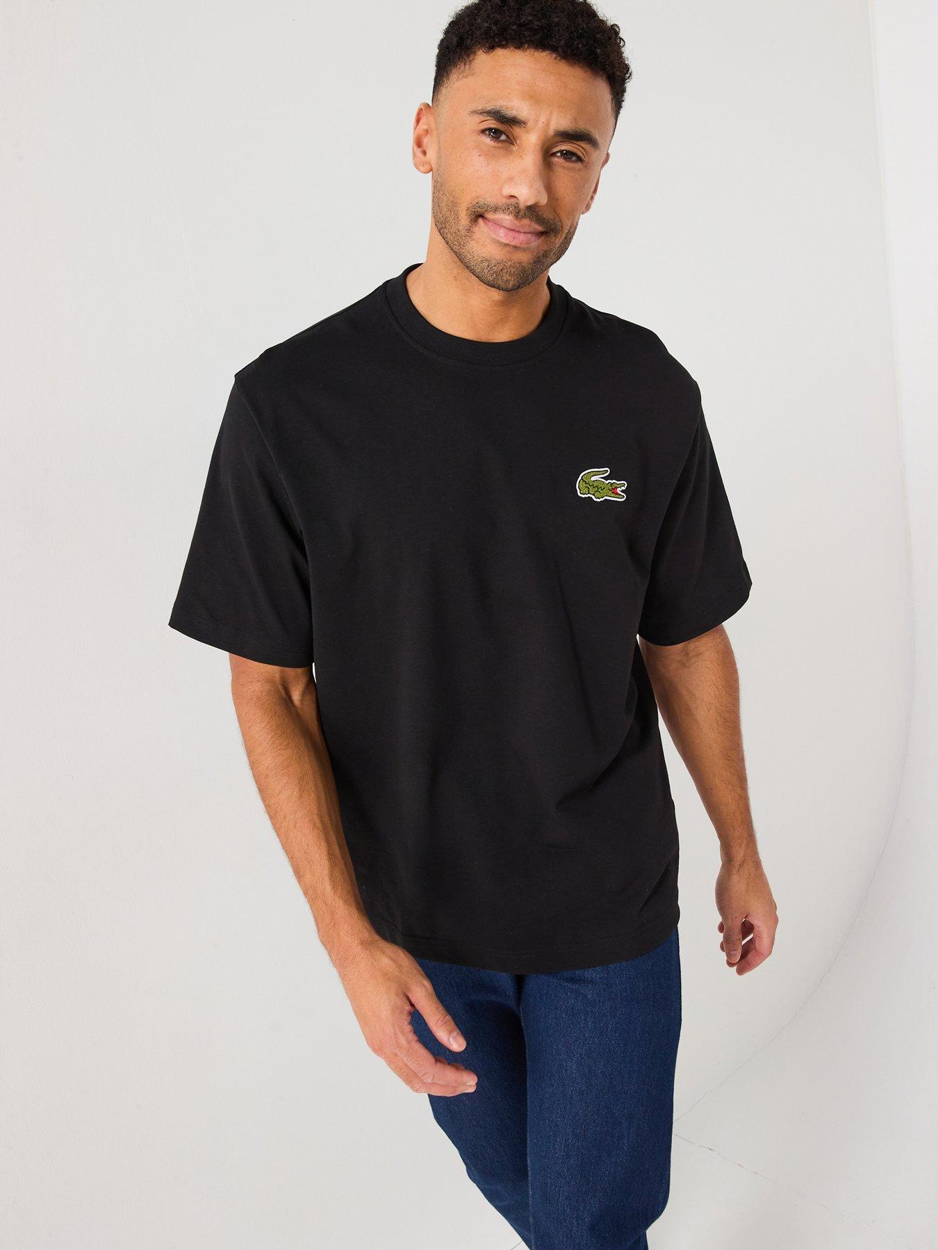 undefined Loose Fit Heavy Cotton Badge T-Shirt - Black