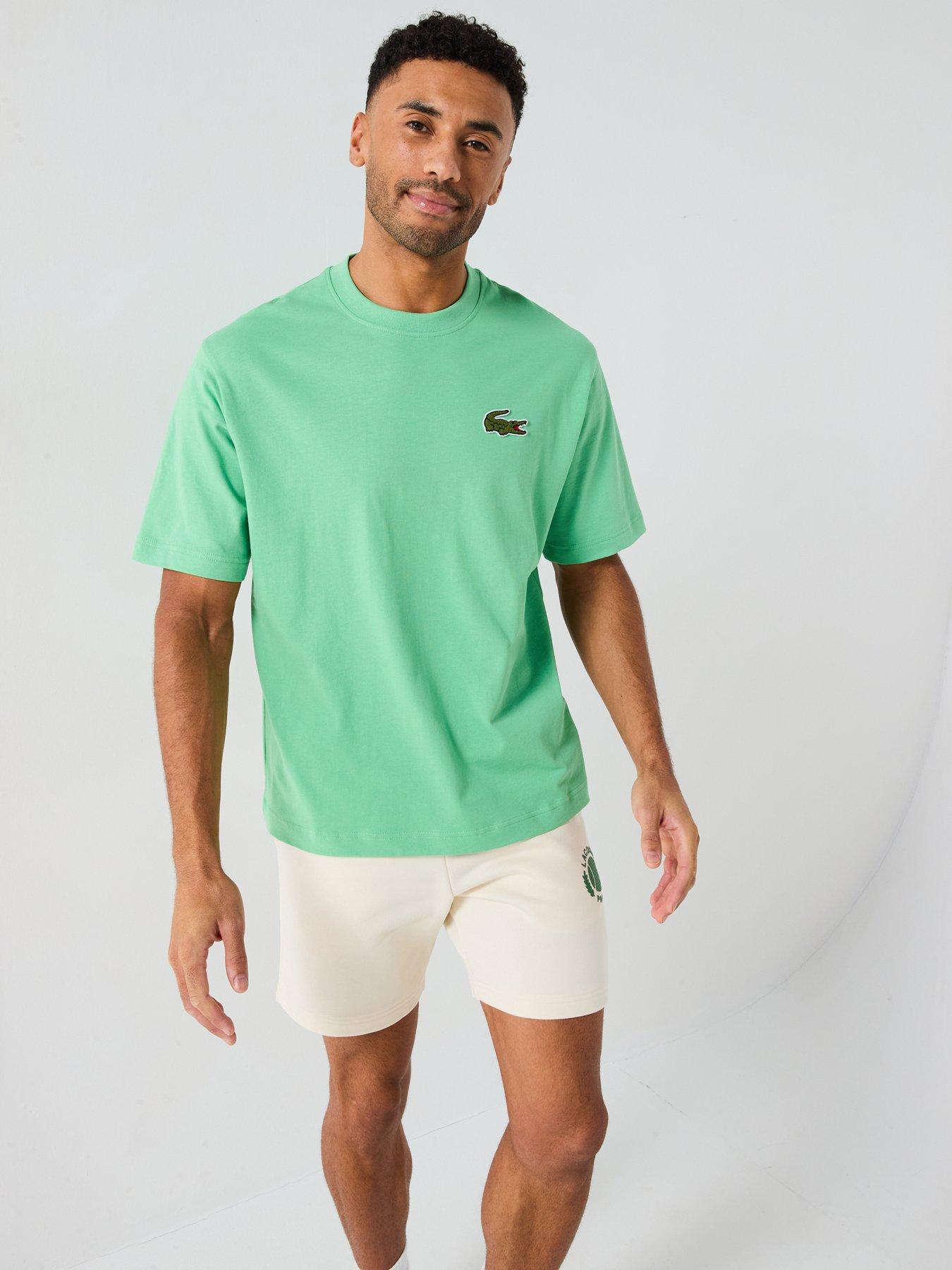 undefined Loose Fit Heavy Cotton Badge T-Shirt - Green