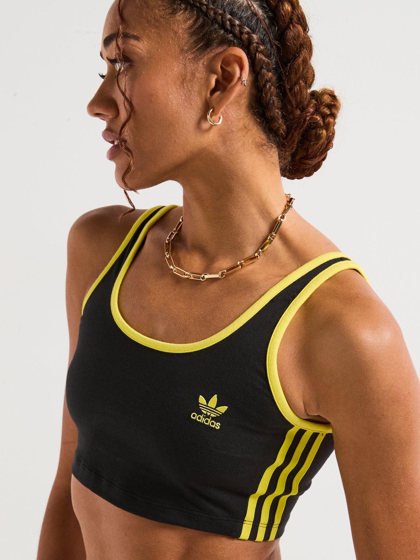 Image 6 of 6 of adidas Originals Women's 3-Stripes Bra Top - Black