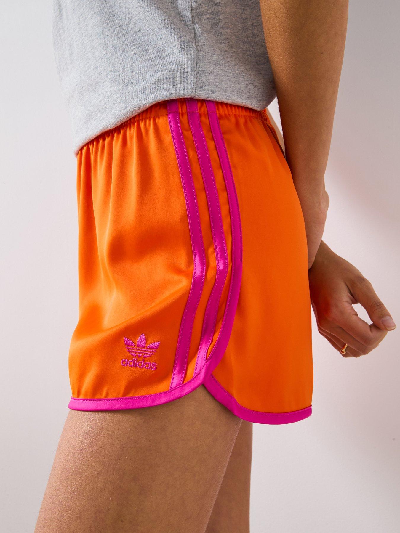 adidas Originals Womens 3-Stripes Sprinter Shorts Orange Very - Main Image