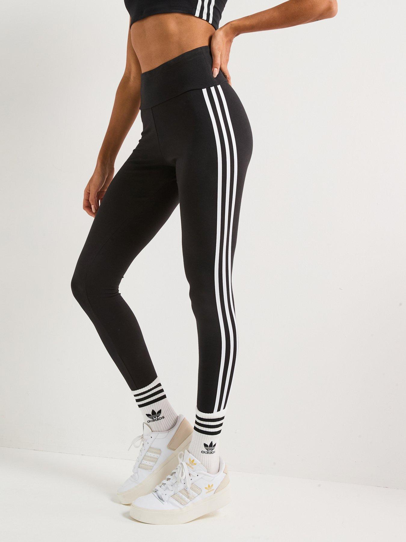 undefined Womens 3-stripes Leggings - Black