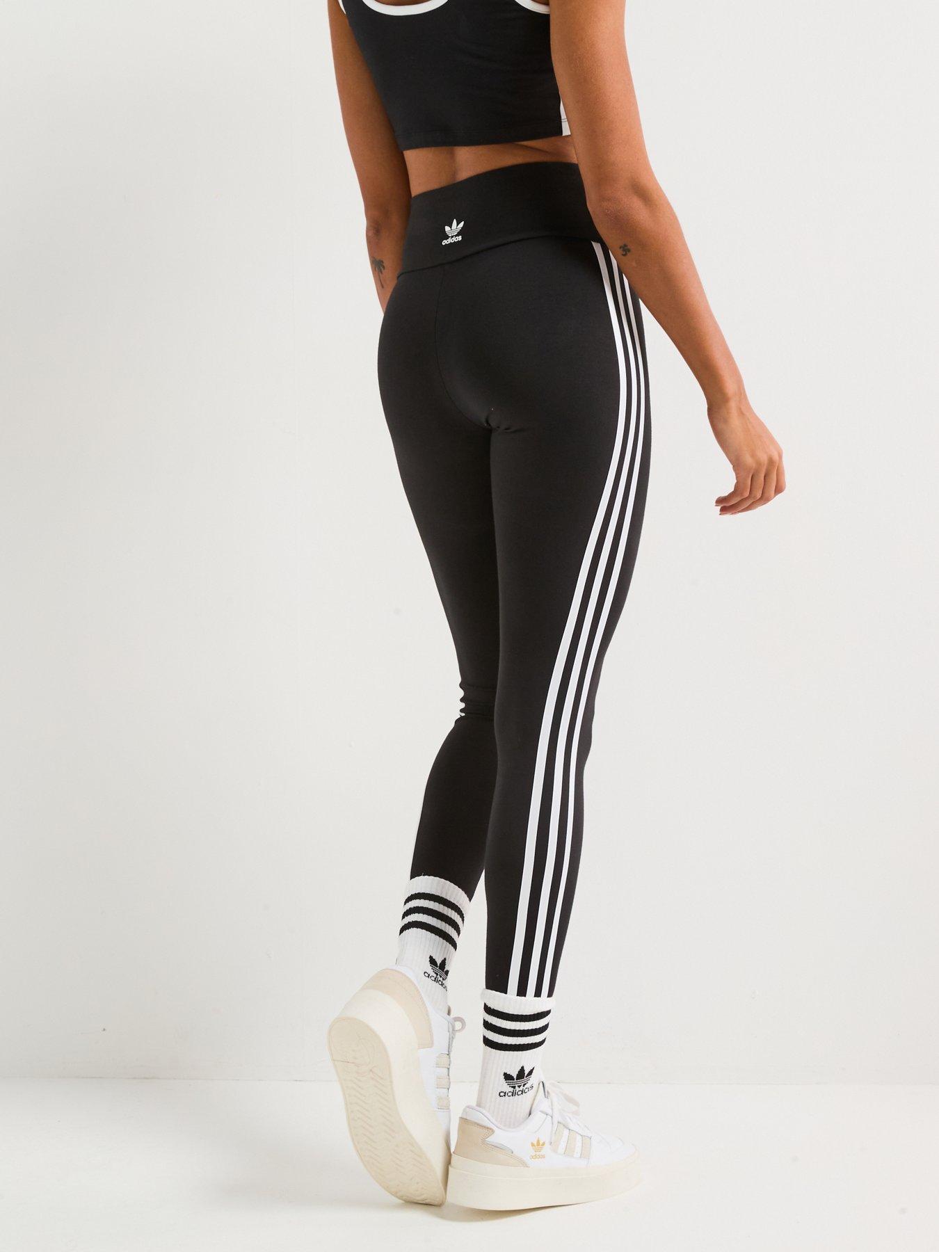 Image 2 of 6 of adidas Originals Womens 3-stripes Leggings - Black