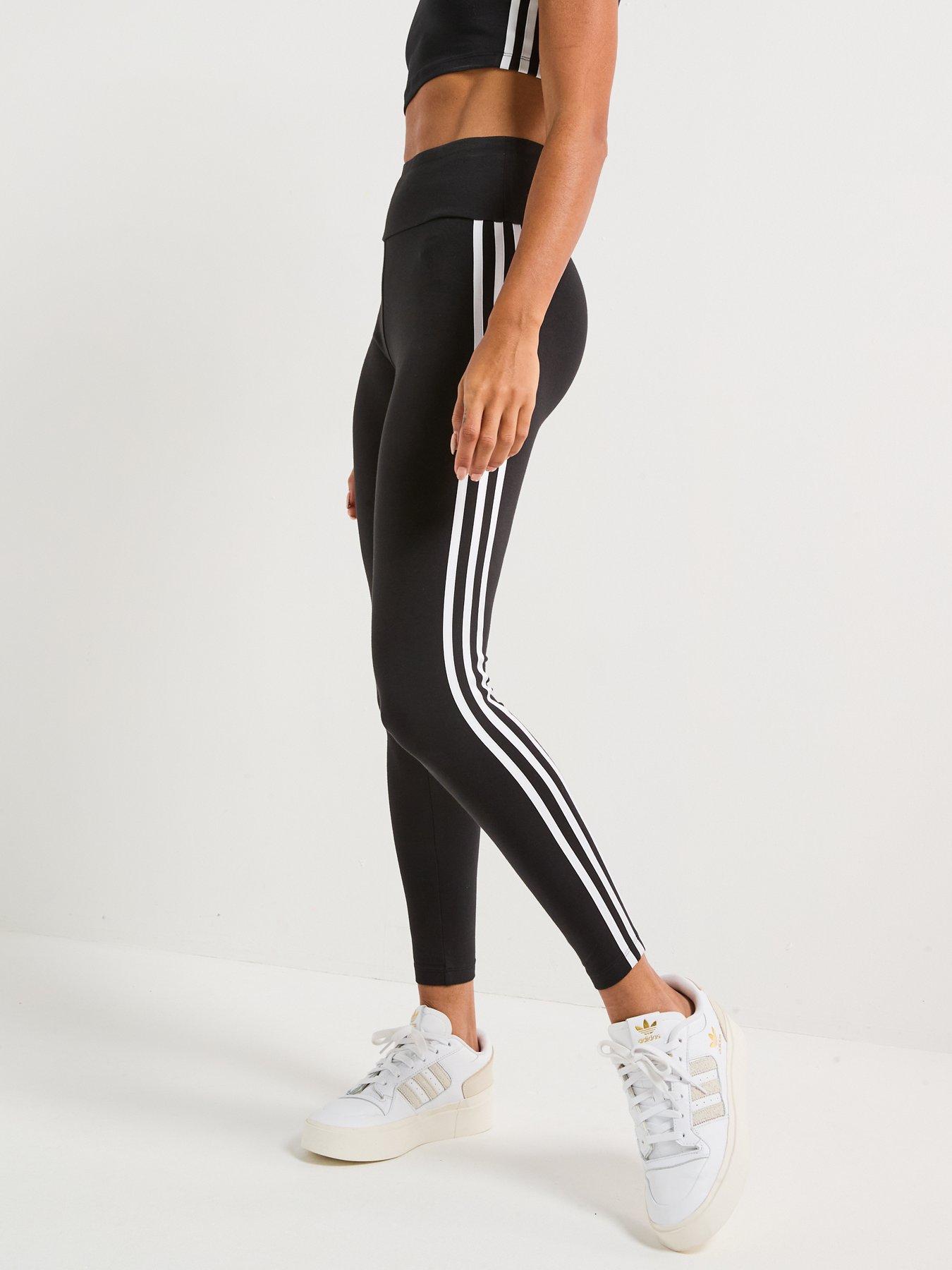 Image 6 of 6 of adidas Originals Womens 3-stripes Leggings - Black