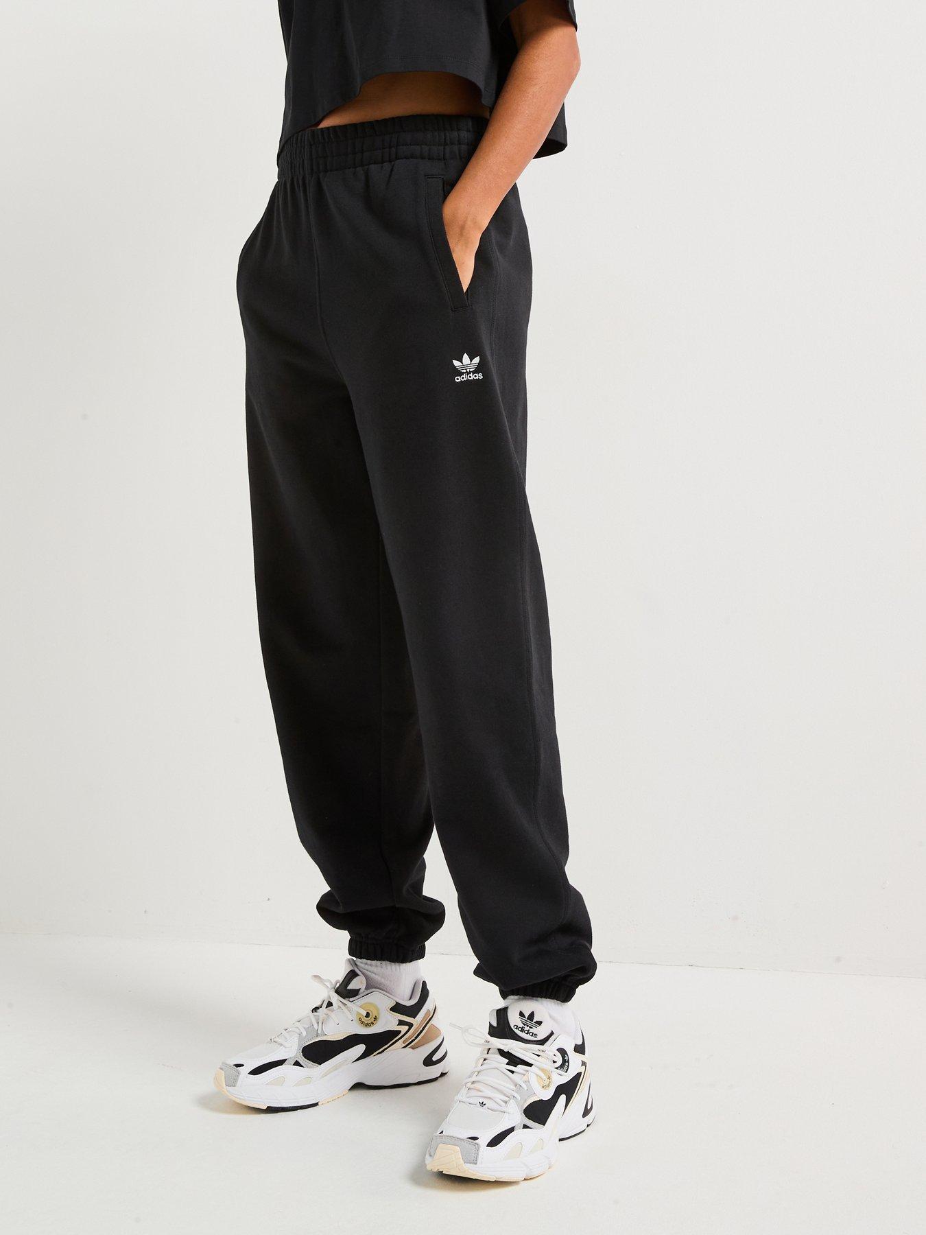 Adidas Originals Womens Essentials French Terry Joggers - Black