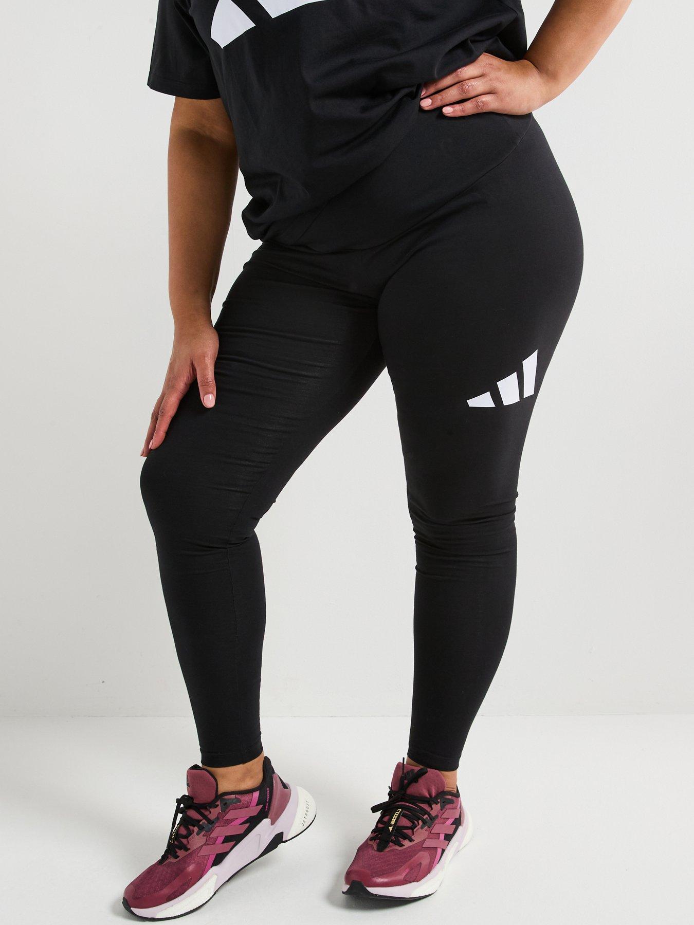 undefined Womens Plus Size Essentials Big Logo Leggings - Black