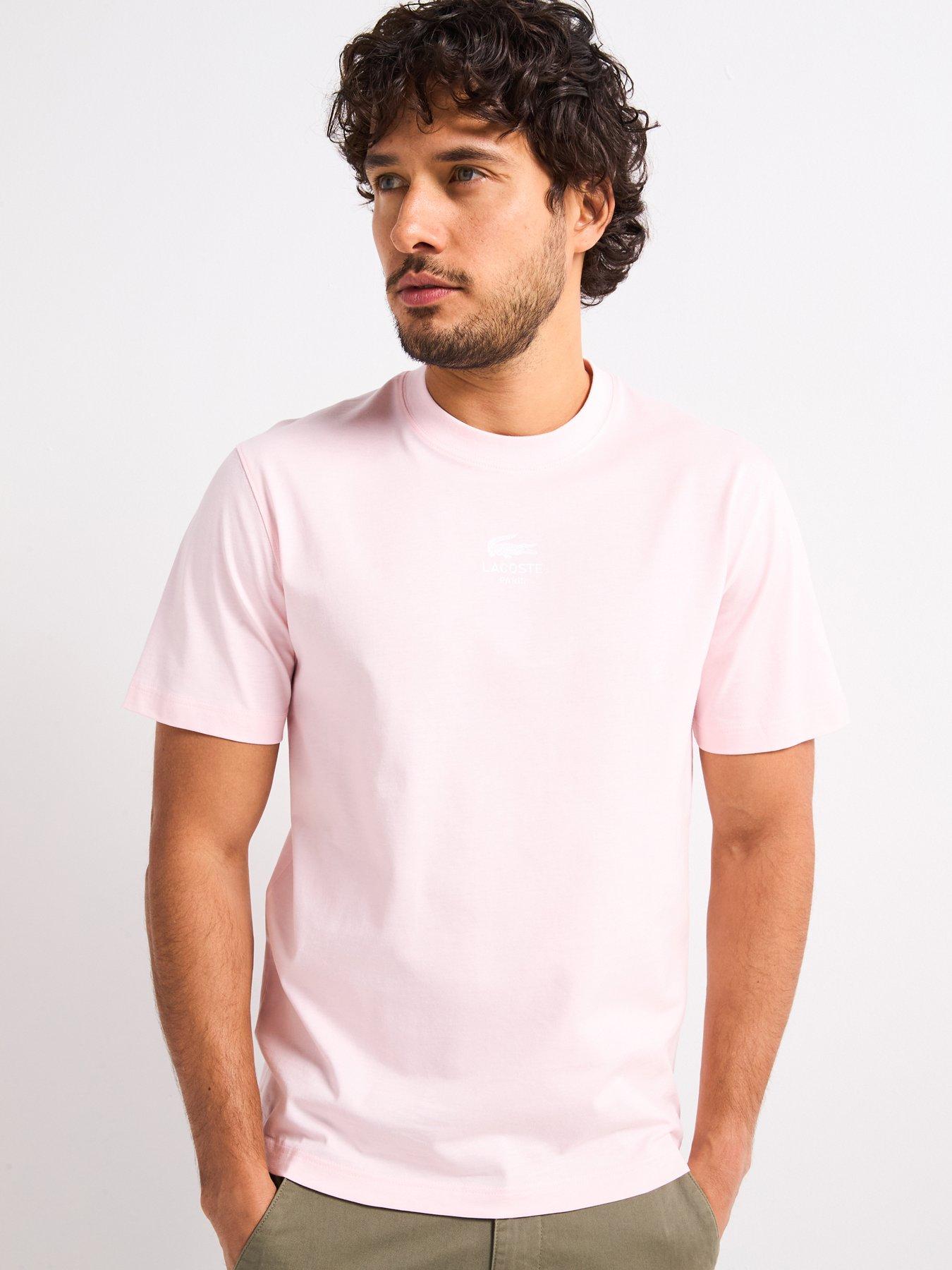 undefined Classic Fit Signature Print Jersey T-Shirt - Light Pink