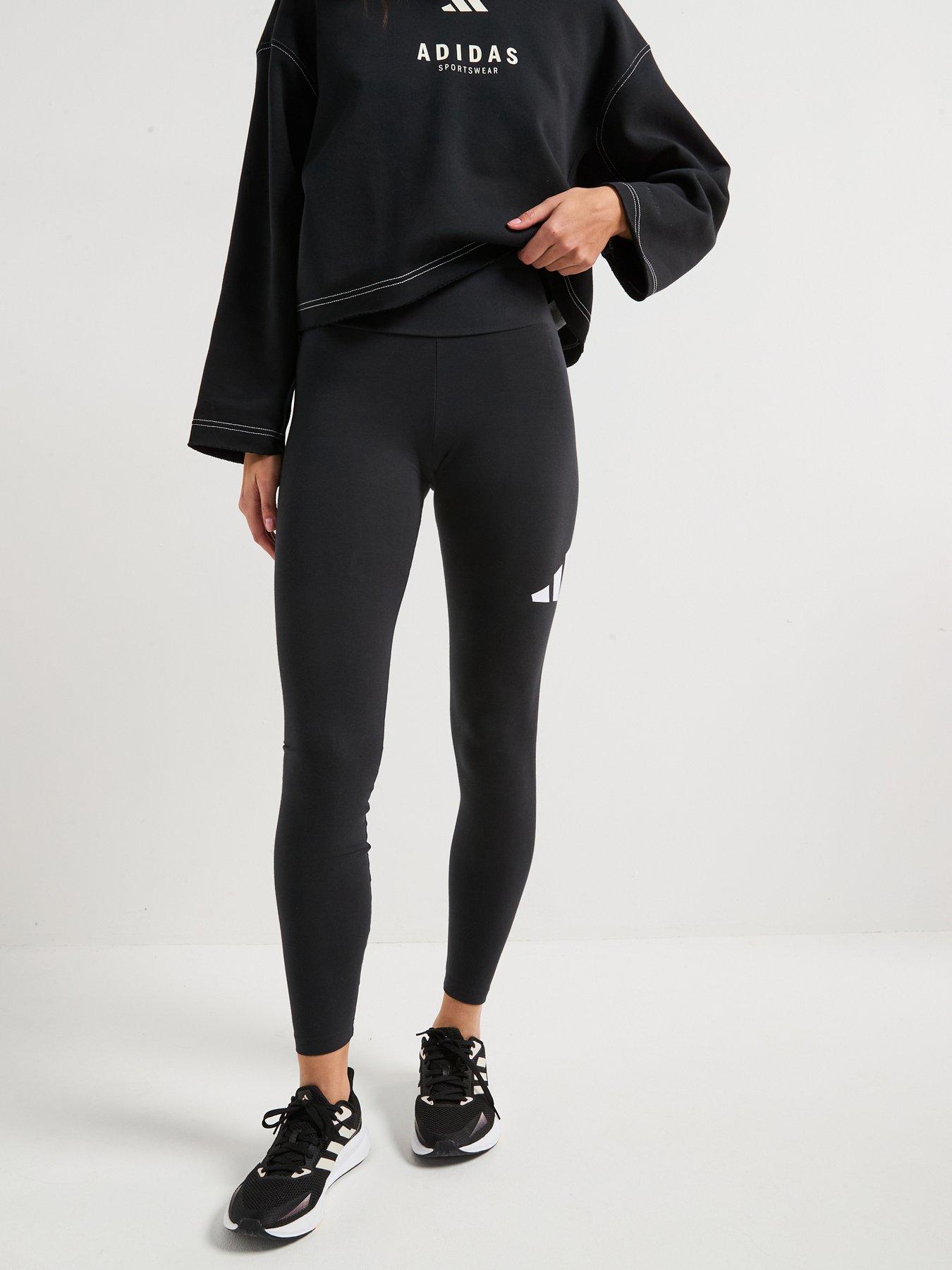 undefined Womens Essentials Big Logo Cotton Leggings - Black