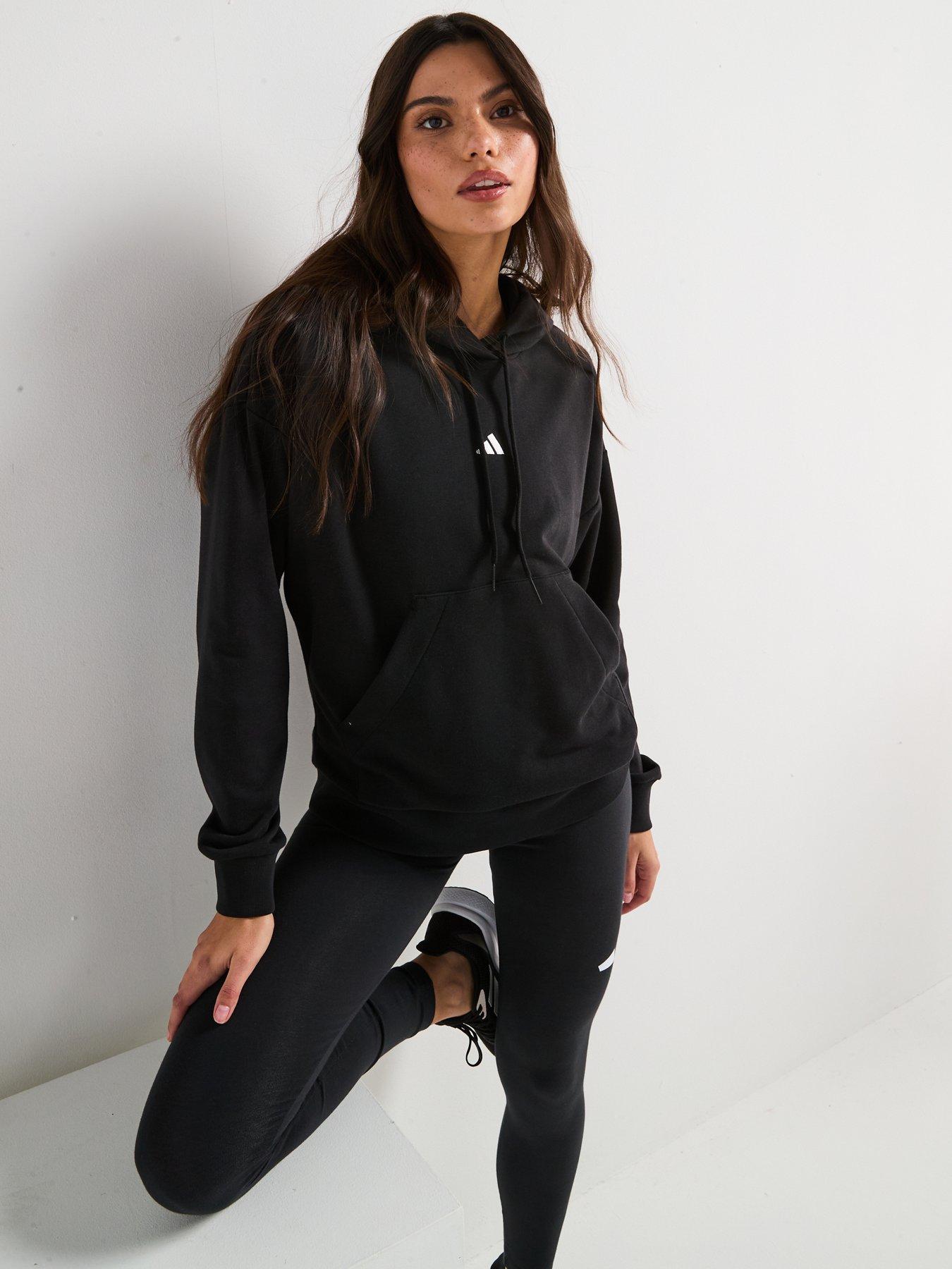 Image 4 of 6 of adidas Sportswear Womens Essentials French Terry Hoodie - Black
