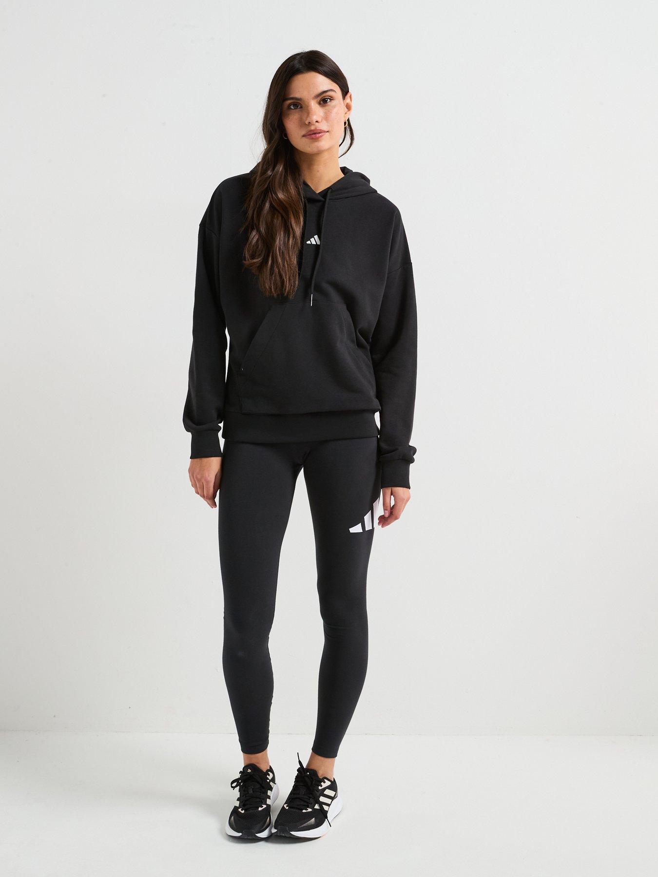 Image 6 of 6 of adidas Sportswear Womens Essentials French Terry Hoodie - Black