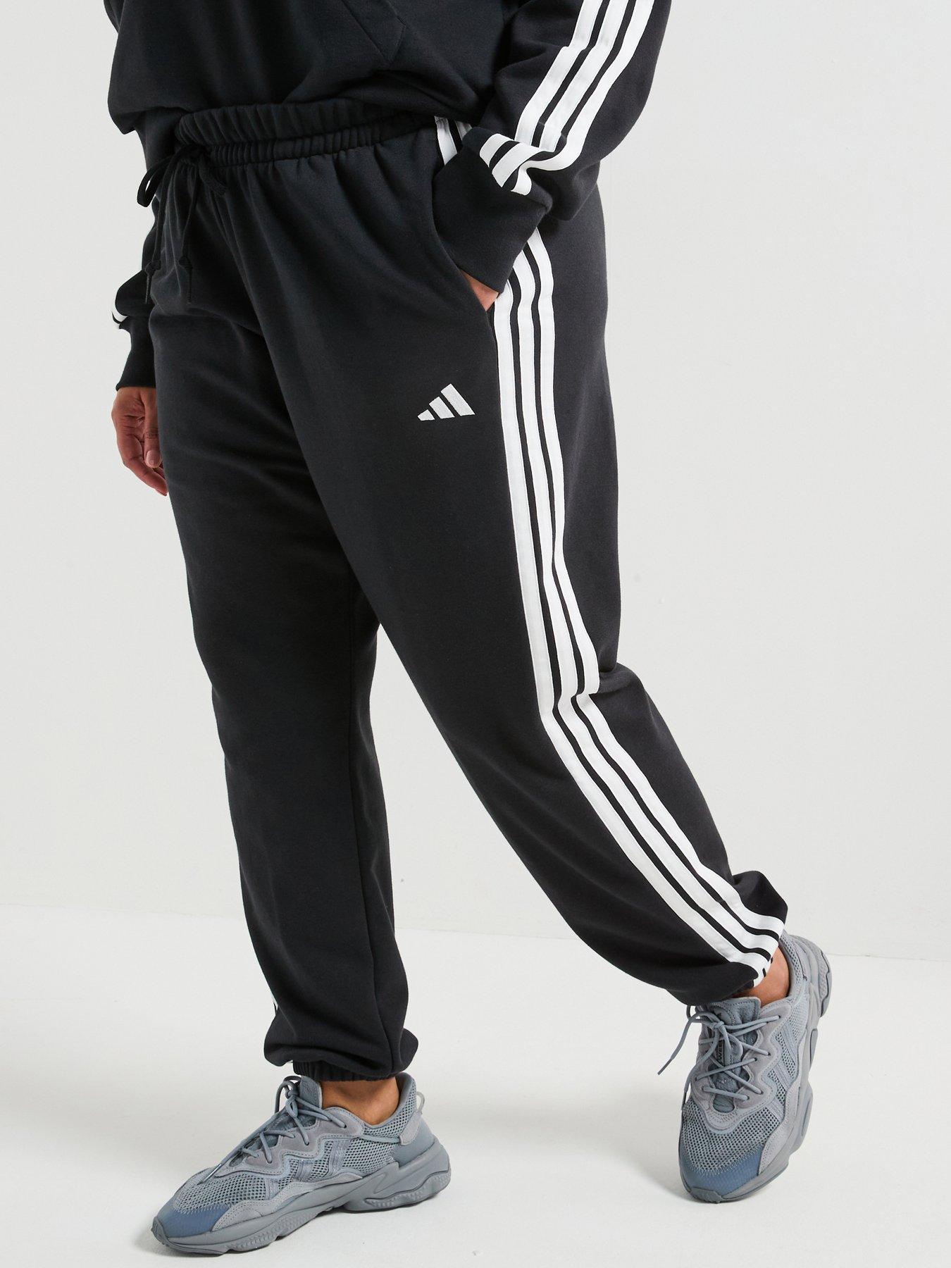 undefined Womens Essentials 3-stripes French Terry - Black/White