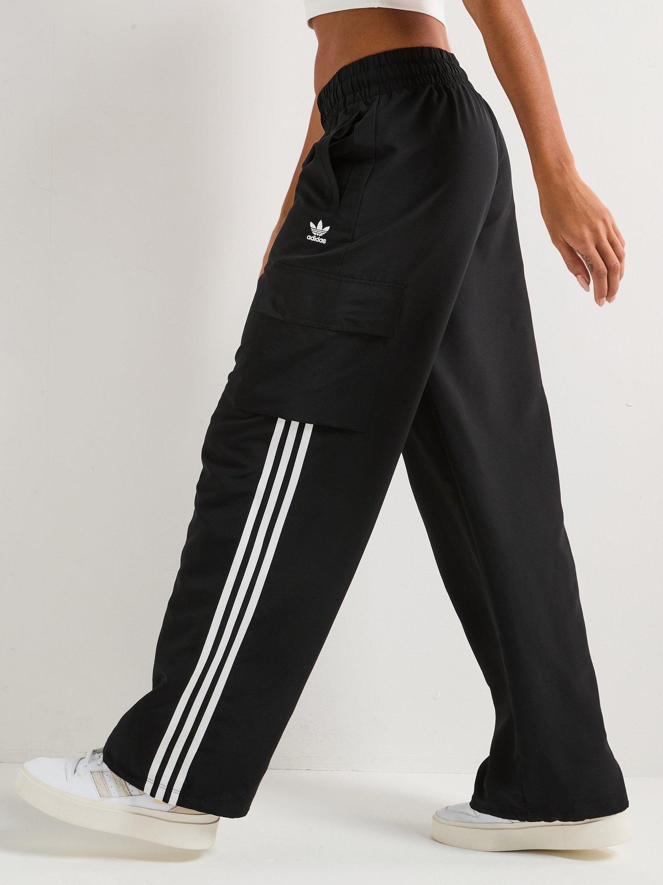 undefined Womens 3-stripes Cargo Tracksuit Bottoms - Black